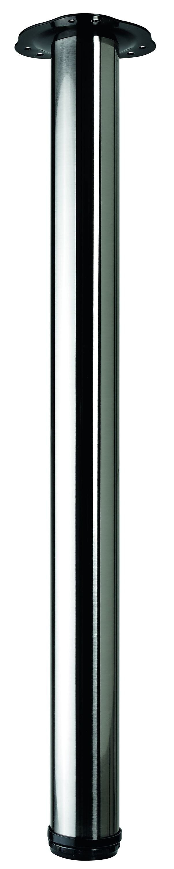 Hettich Set Tischbeine Tischf&uuml;&szlig;e (D60x700-730mm, Edelstahl-Optik, 4 Stk.) 40649 - Bild 1