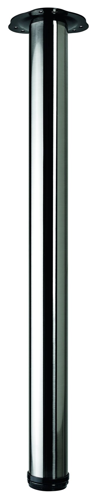 Hettich Set Tischbeine Tischfüße (D60x700-730mm, Edelstahl-Optik, 4 Stk.) 40649 | 04008057406499