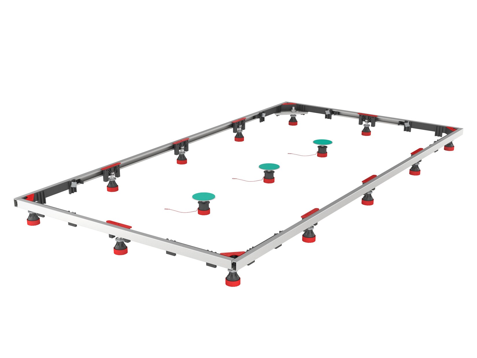 MEPA Montagerahmen (Einbaurahmen) SF Rechteck XL100/180 Stahl / Mineralguss | 04027952024393