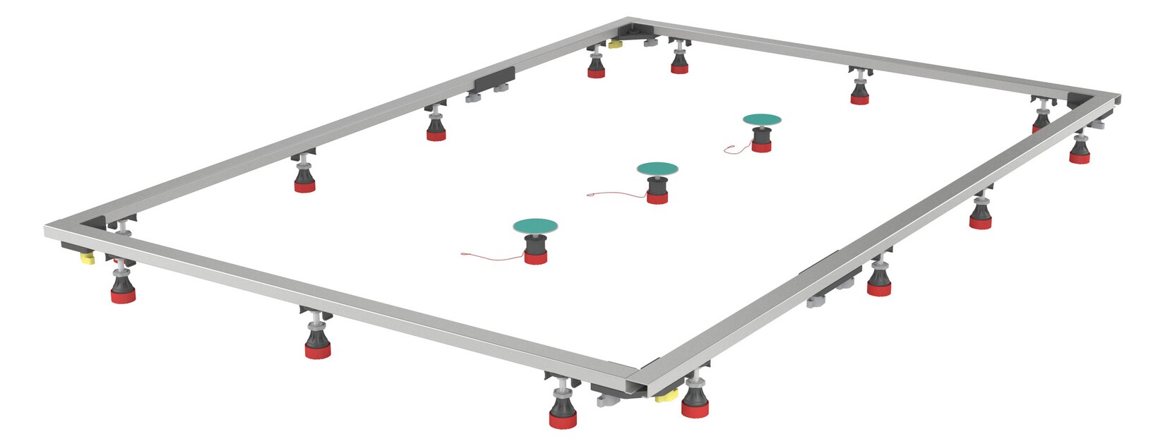 MEPA Montagerahmen SF Rechteck Mineralgussduschwannen 120/180 | 04027952027035