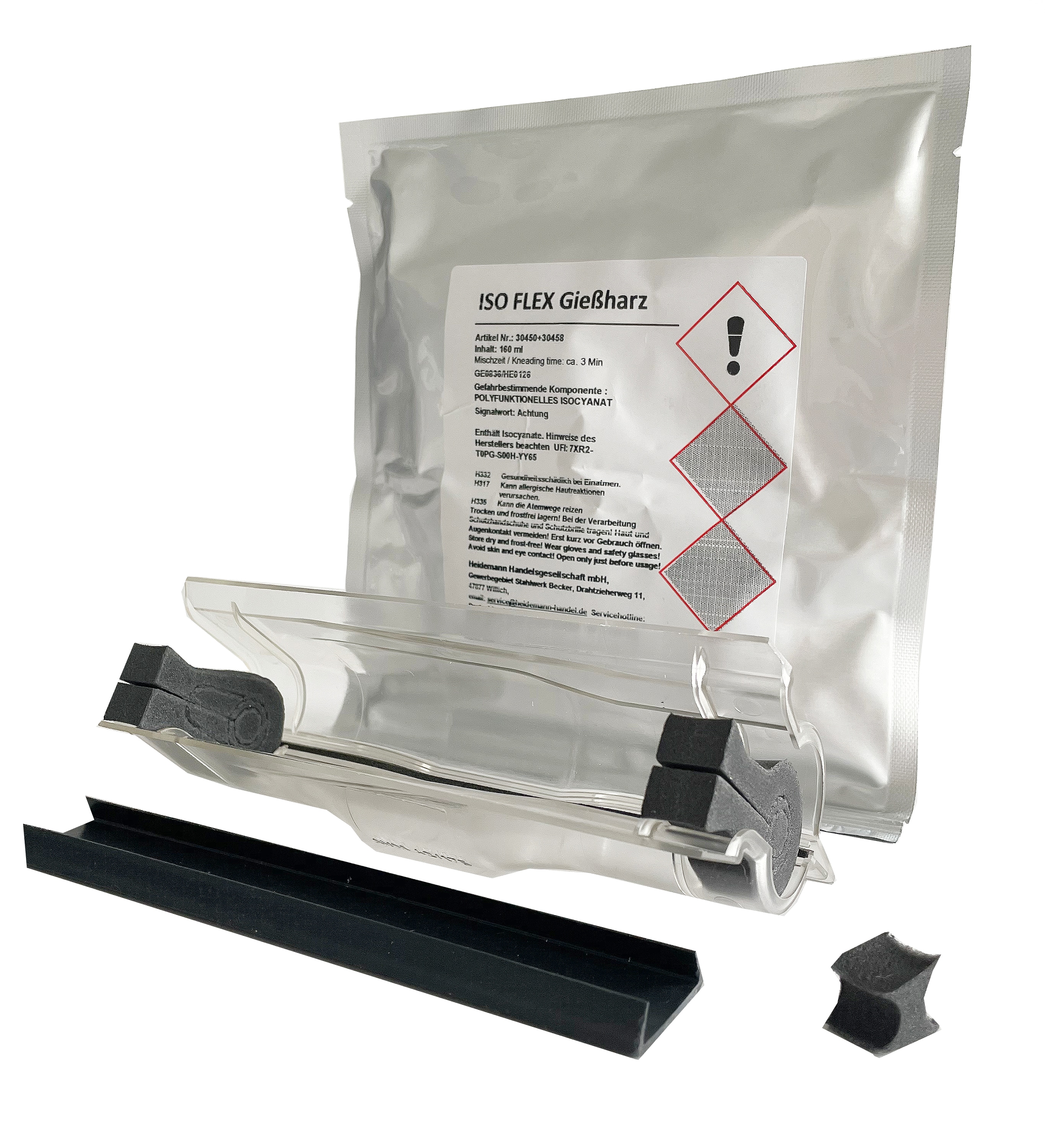 Heidemann ISO FLEX Gie&szlig;harz-Set Abzweig- und Verbindungsmuffe 160 ml - Bild 1