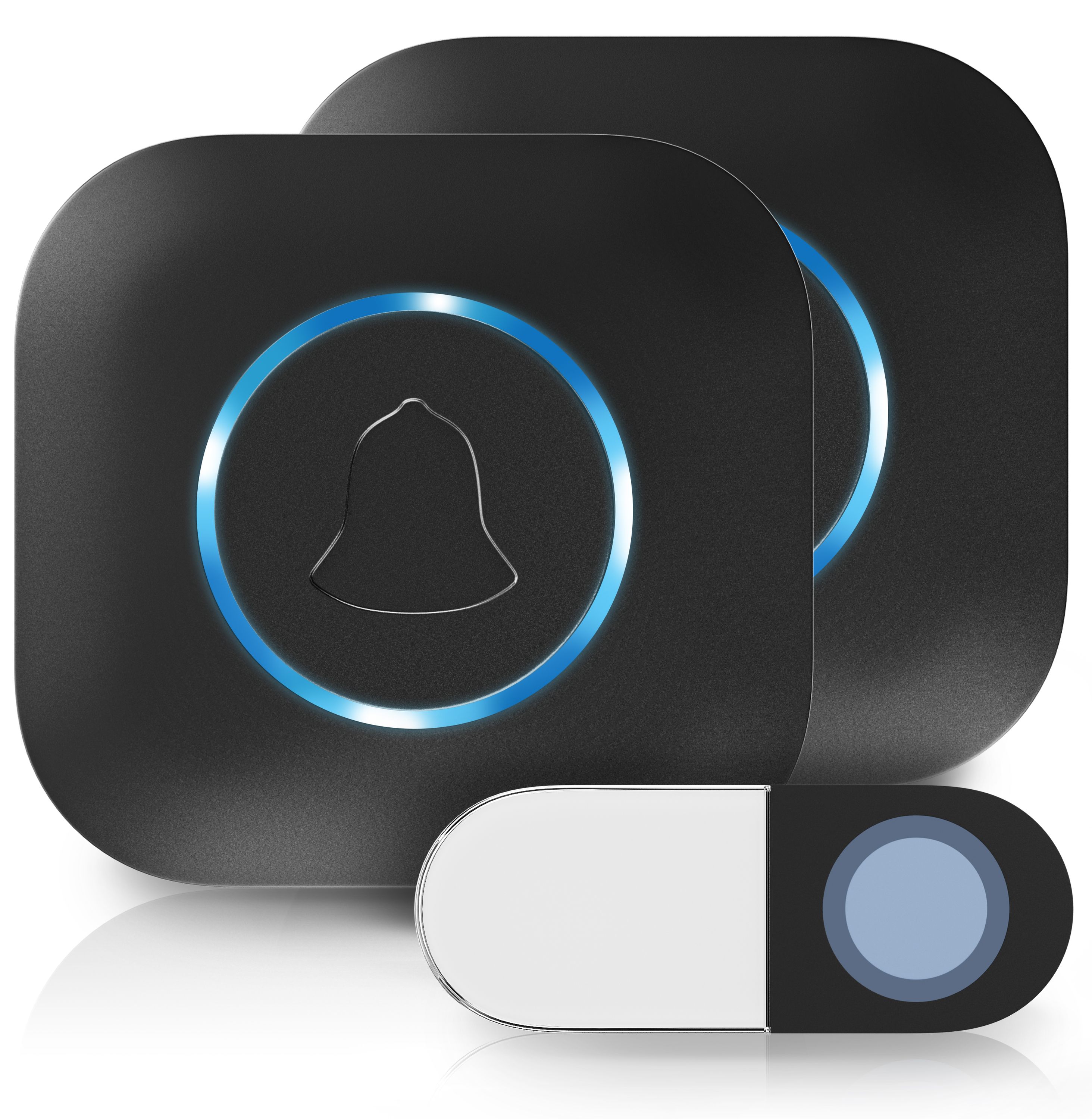 HEIDEMANN Funkklingel-Set "Blackline" - 2 Sender & 1 Empf&auml;nger - 70910 - Bild 1