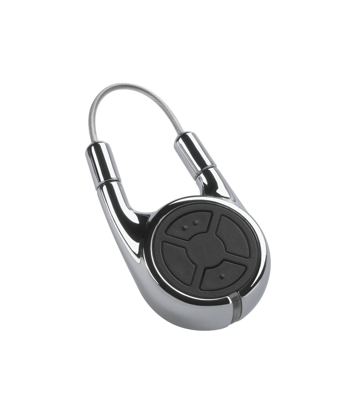 H&ouml;rmann Handsender HSD2 868-BS chrom SW-Europa 2 Tasten mit Schl&uuml;sselring 436775 - Bild 1