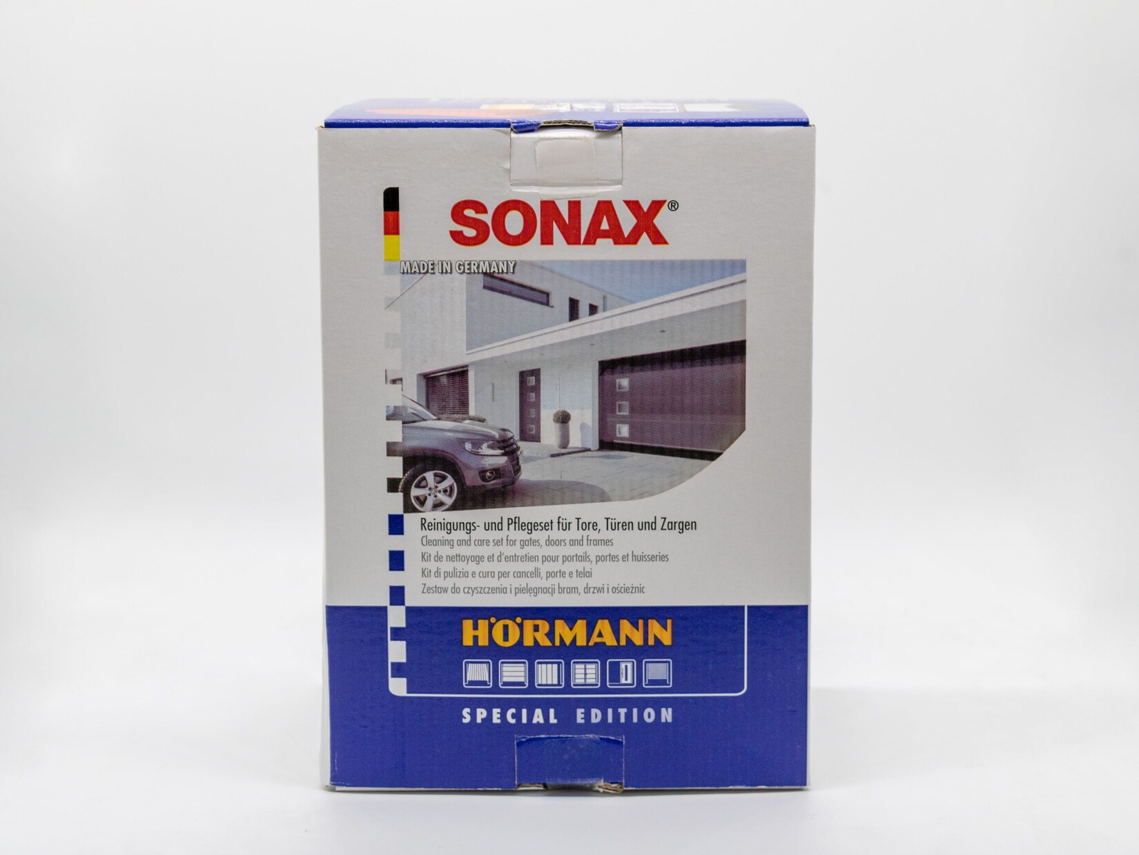Hörmann SONAX Reinigungs- und Pflegeset 7-teilig Politurset, Schwämme für Tore | 04056554007671