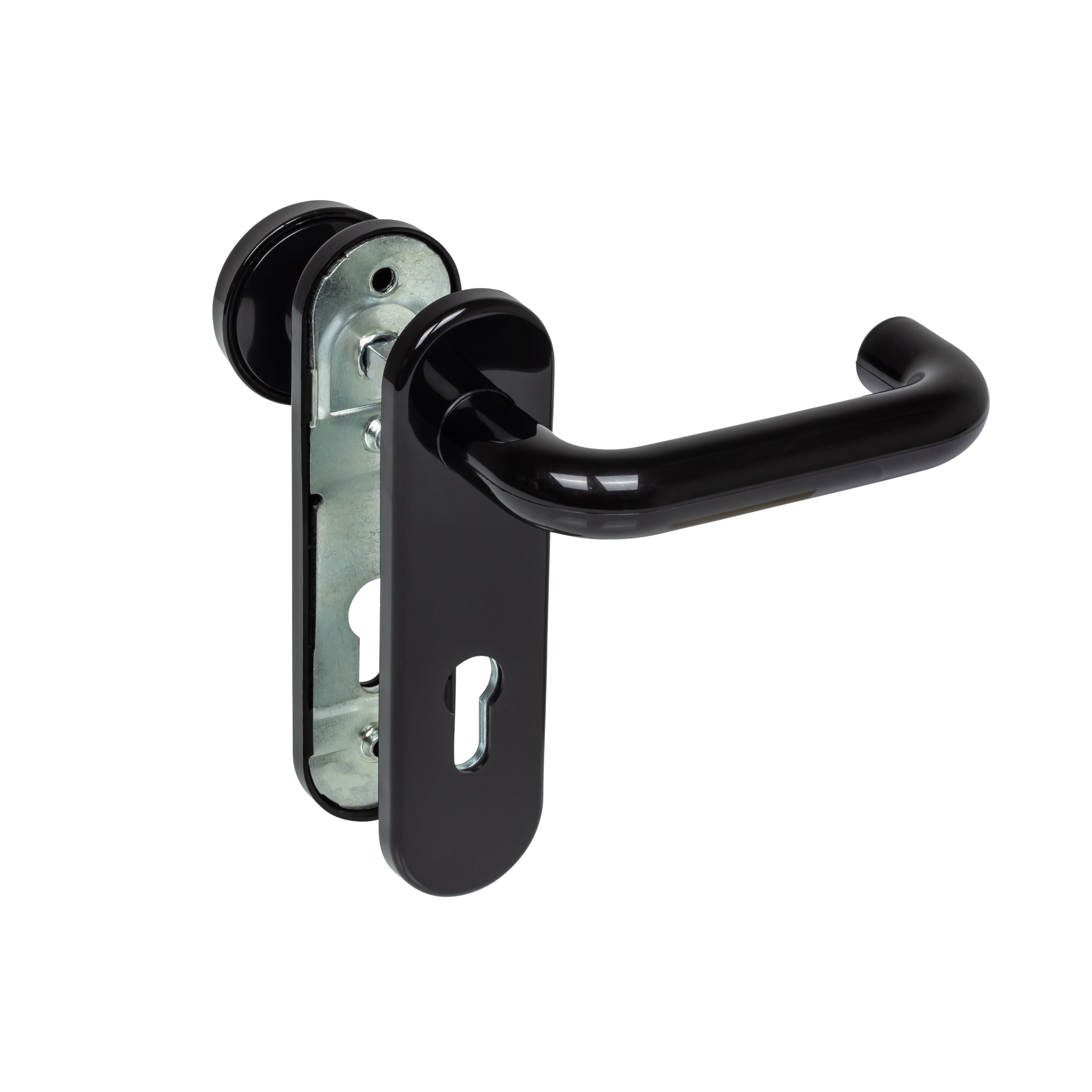 H&ouml;rmann FS Wechselgarnitur D-110 Kurzschild PZ Knopf K-130 Kunst. schwarz 454685 - Bild 1