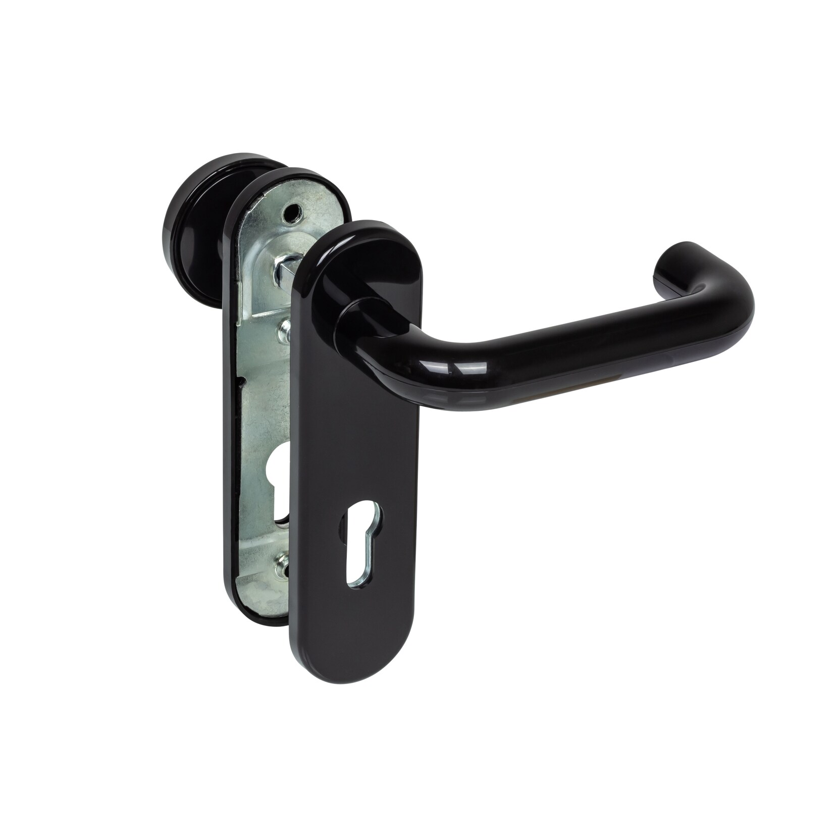 Hörmann FS Wechselgarnitur D-110 Kurzschild PZ Knopf K-130 Kunst. schwarz 454685