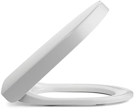 Pressalit WC-Sitz mit Absenkautomatik, Toilettensitz Duroplast Deckel Wrap-over - Bild 1