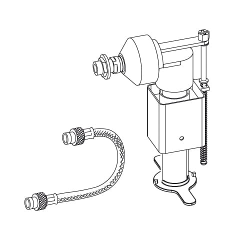 MEPA F&uuml;llventil-Set UP-Sp&uuml;lkasten Sanicontrol Typ A31, F&uuml;llventil+Panzerschlauch - Bild 1