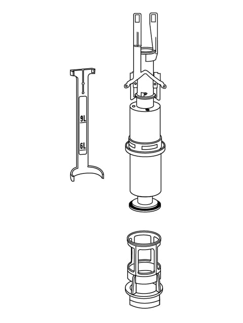 MEPA Ablaufventil-Set UPSK, Ablaufventil, Ablaufkorb, Niederhalter, Dichtungen - Bild 1