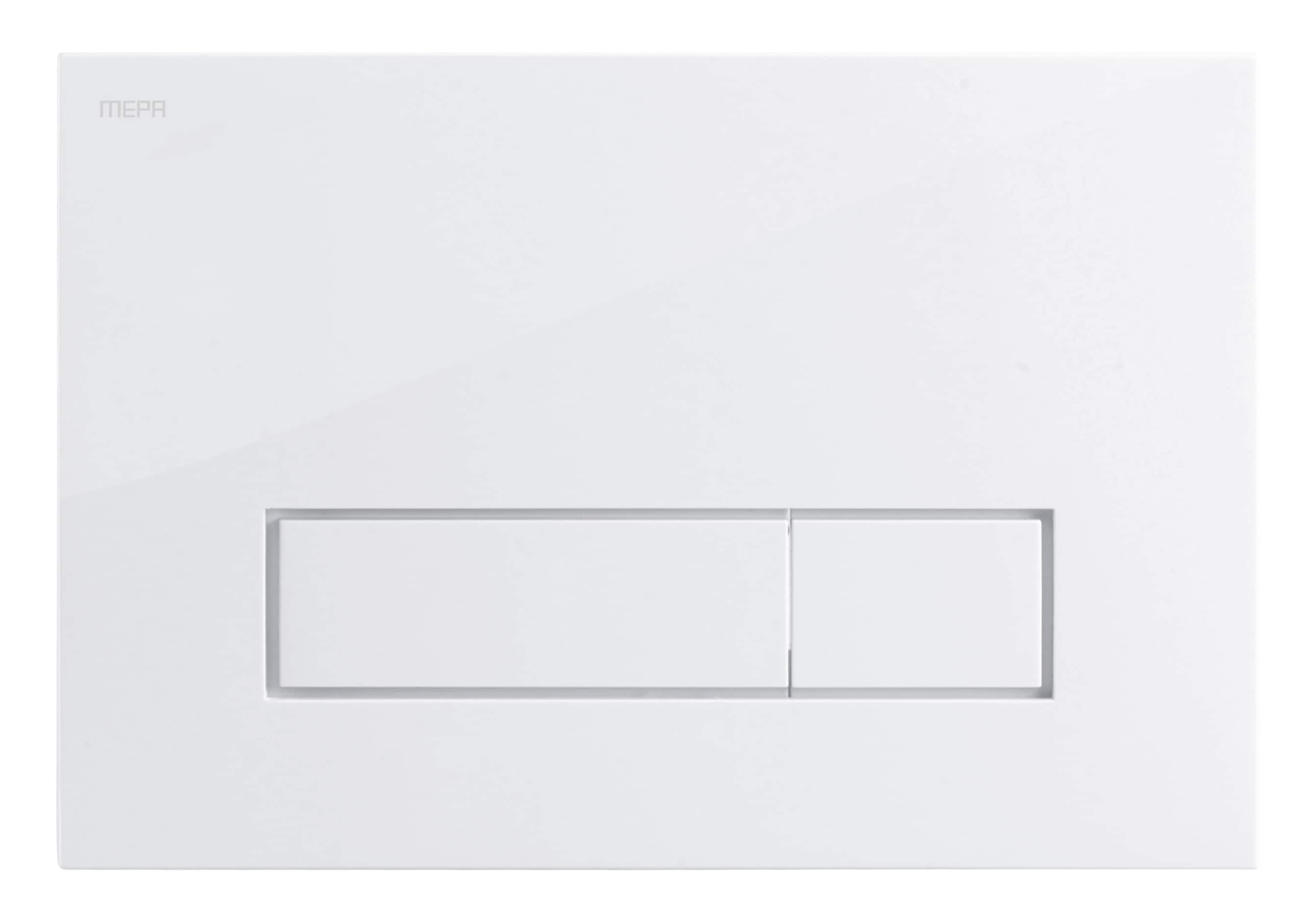 Mepa Bet&auml;tigungsplatte Toilette MEPAorbit wei&szlig; 2-Mengen Typ A31/B31 - Bild 1