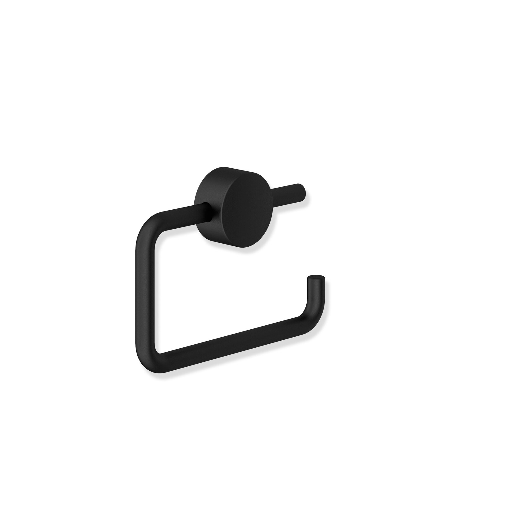 HEWI WC Papierhalter schwarz matt pulverbeschichtet, U-förmig, klappbar | 04014885658153