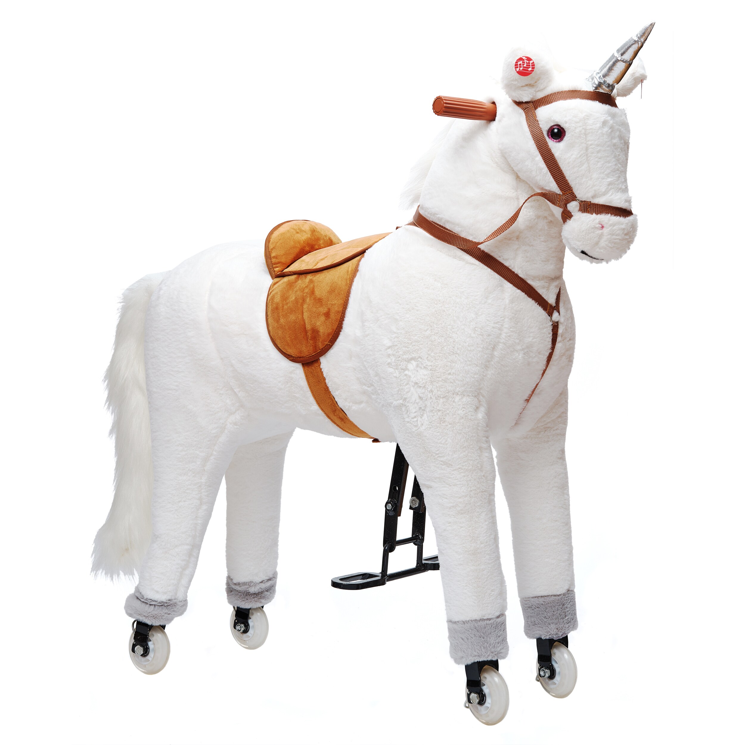 Pink Papaya Reitpferd auf Rollen Estrella - 90 cm - Bild 1