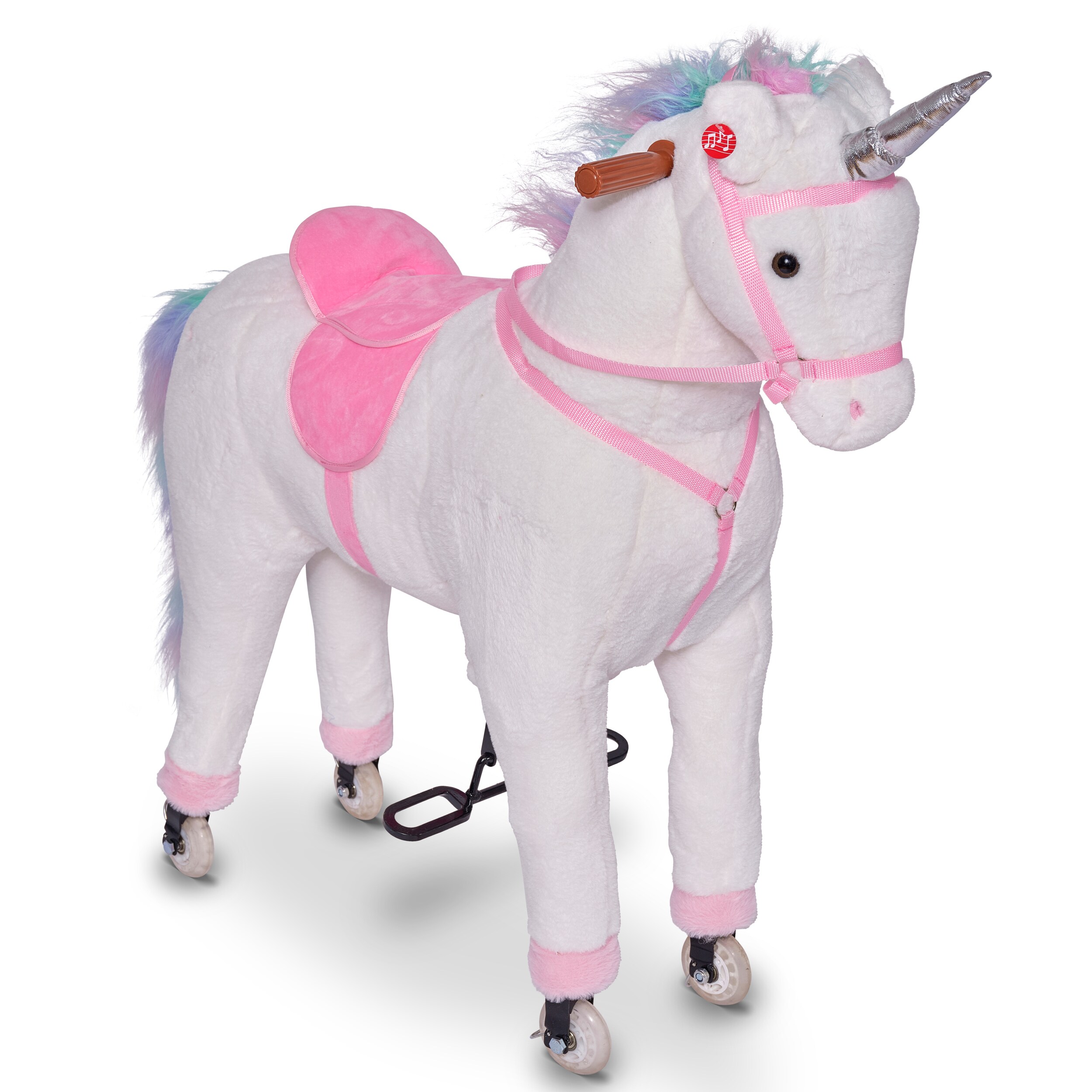 Pink Papaya Reitpferd auf Rollen Rainbow - 90 cm - Bild 1