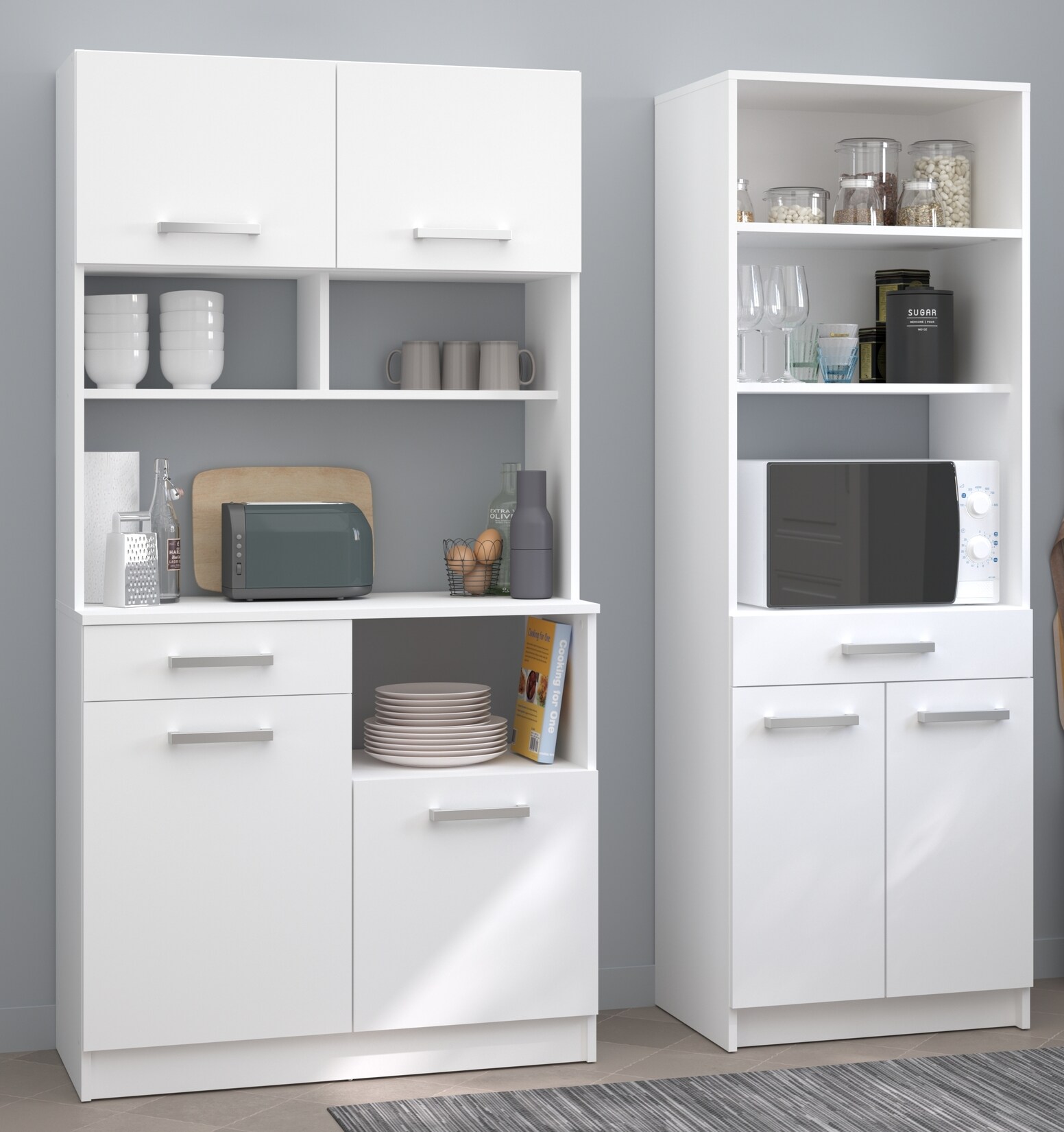 Parisot Buffet-Set „Uno 3“ Weiß | 03480940301271