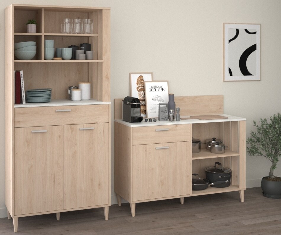 Parisot Küchenbuffet-Set „Gala 2“ Jackson Eiche | 03480940300960