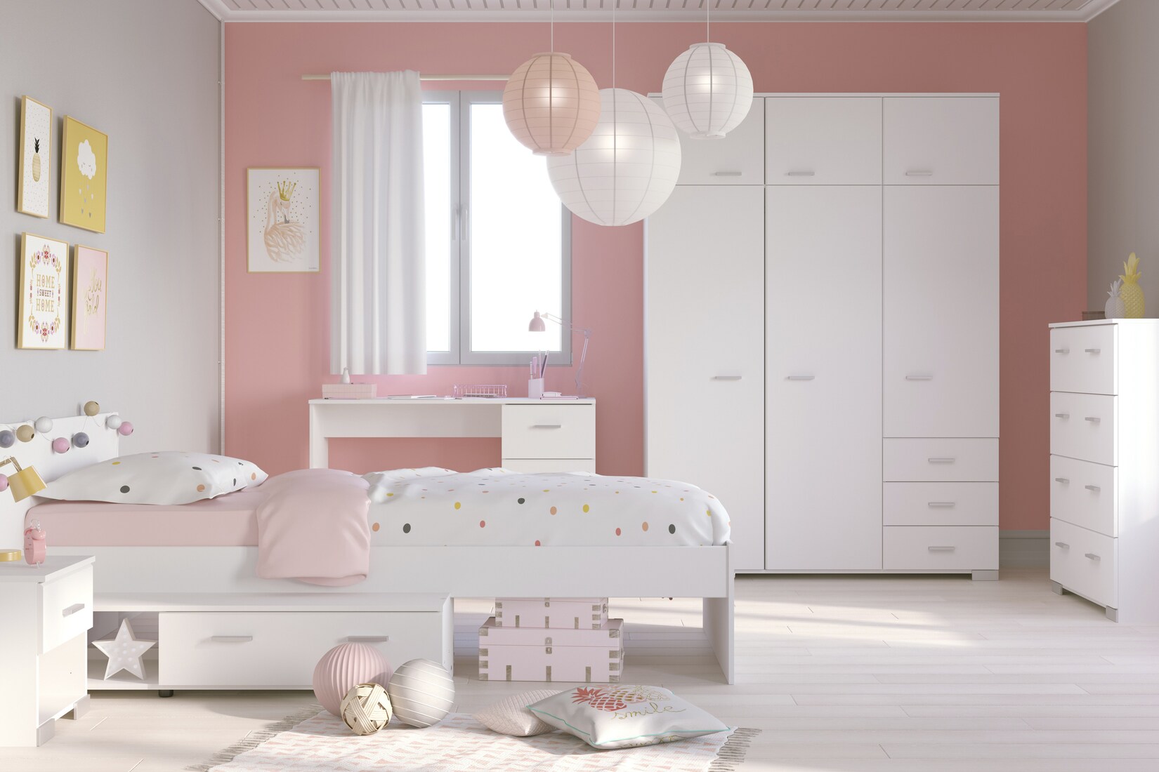 Parisot Kinderzimmer Set 5tlg „Galaxy 151“  Weiß | 03480940279242