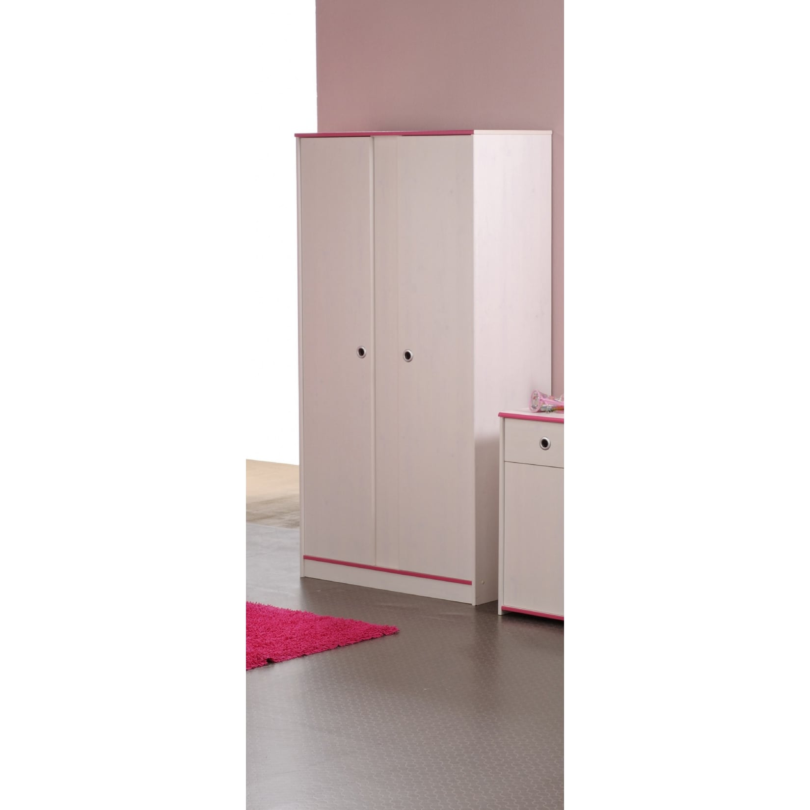 Parisot Kleiderschrank 2-t&uuml;rig "Smoozy 11" Wei&szlig; - Bild 1