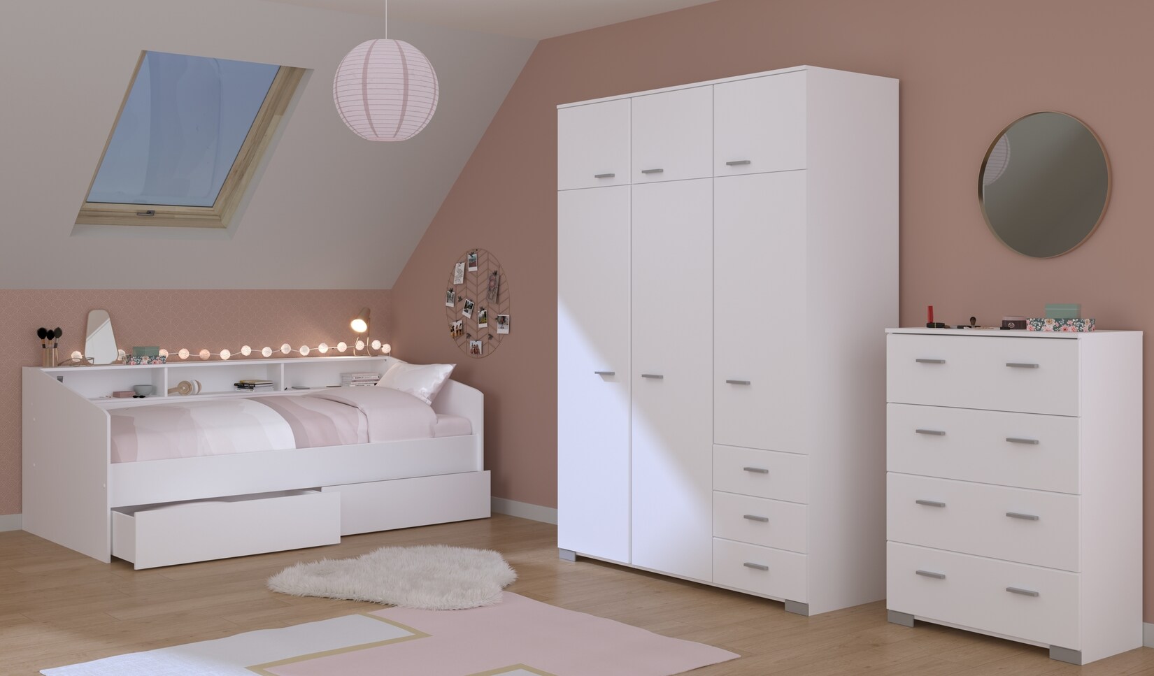 Parisot Kinderzimmer 4-tlg. „Sleep 41“ Weiß | 03480940299301