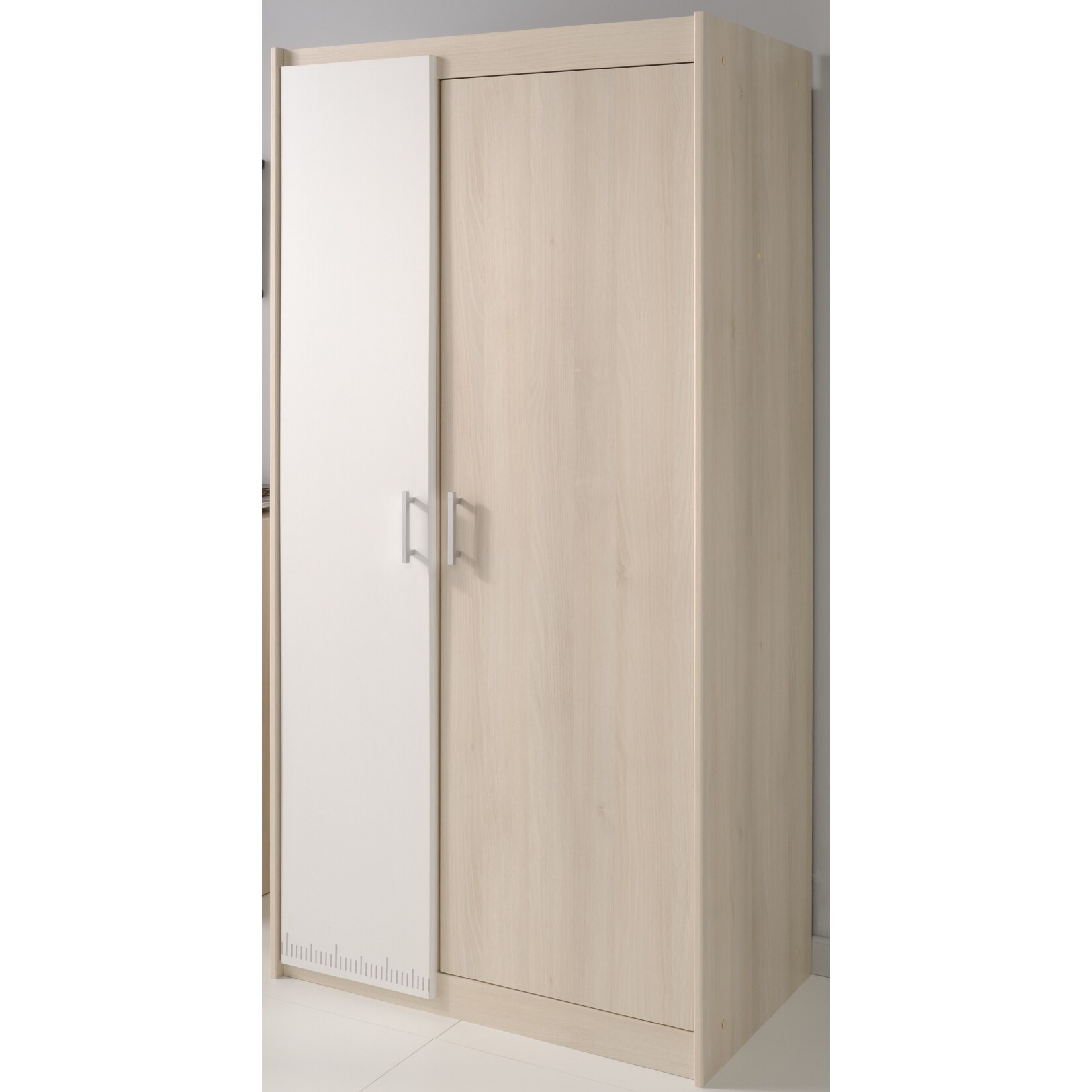 Parisot Kleiderschrank 2-trg. "Charly 21" Akazie-Wei&szlig; - Bild 1