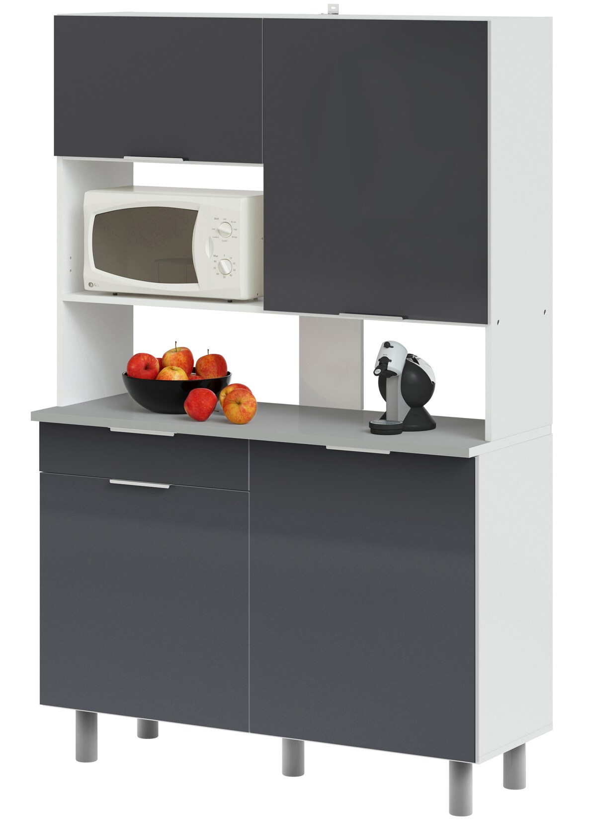 Parisot Buffet „Urban 12“ Hochglanz-Grau | 03170720610562