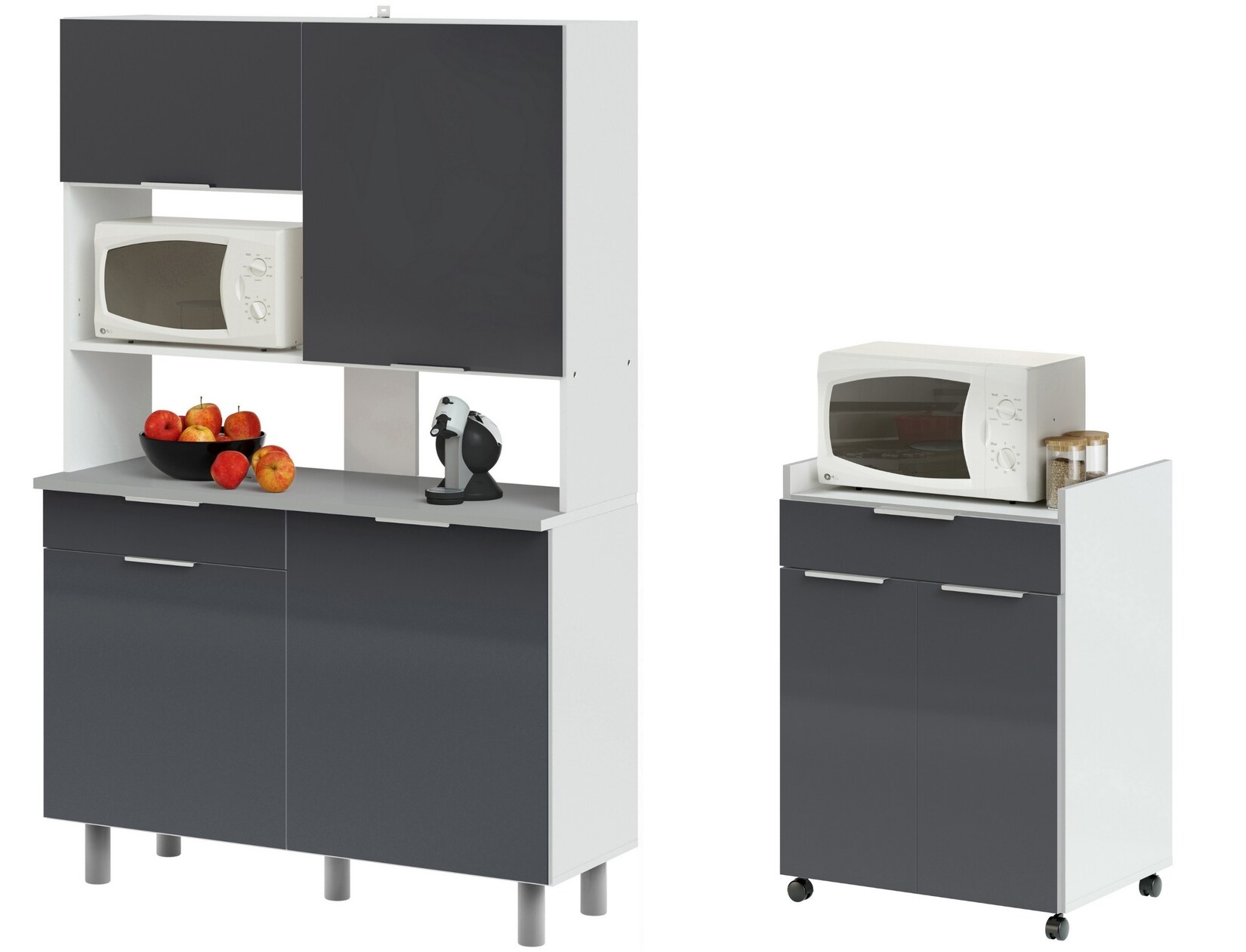 Parisot Buffet Set „Urban 2“ Hochglanz-Grau | 03170720618414