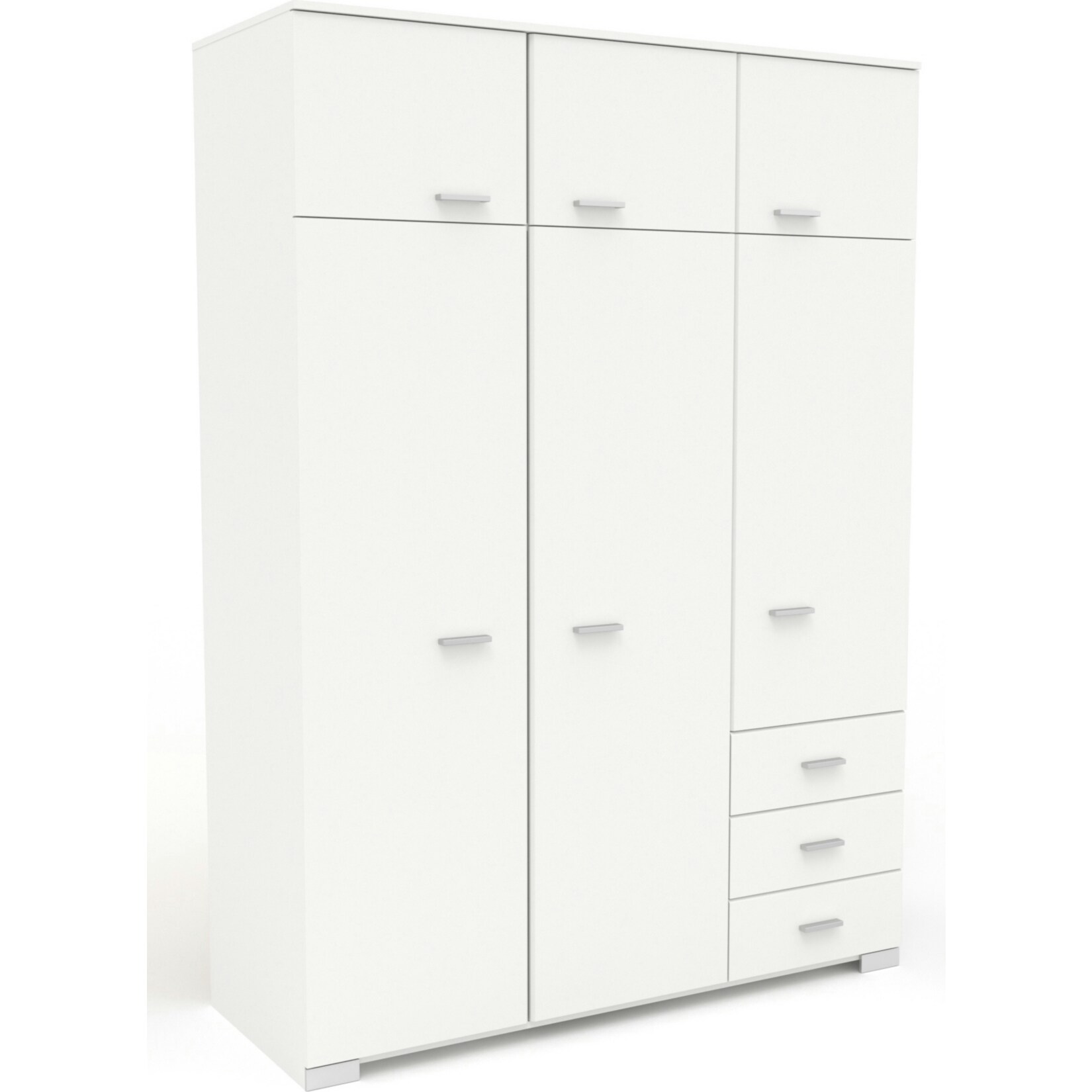 Parisot Kleiderschrank 6-t&uuml;rig Galaxy 2 Wei&szlig; - Bild 1