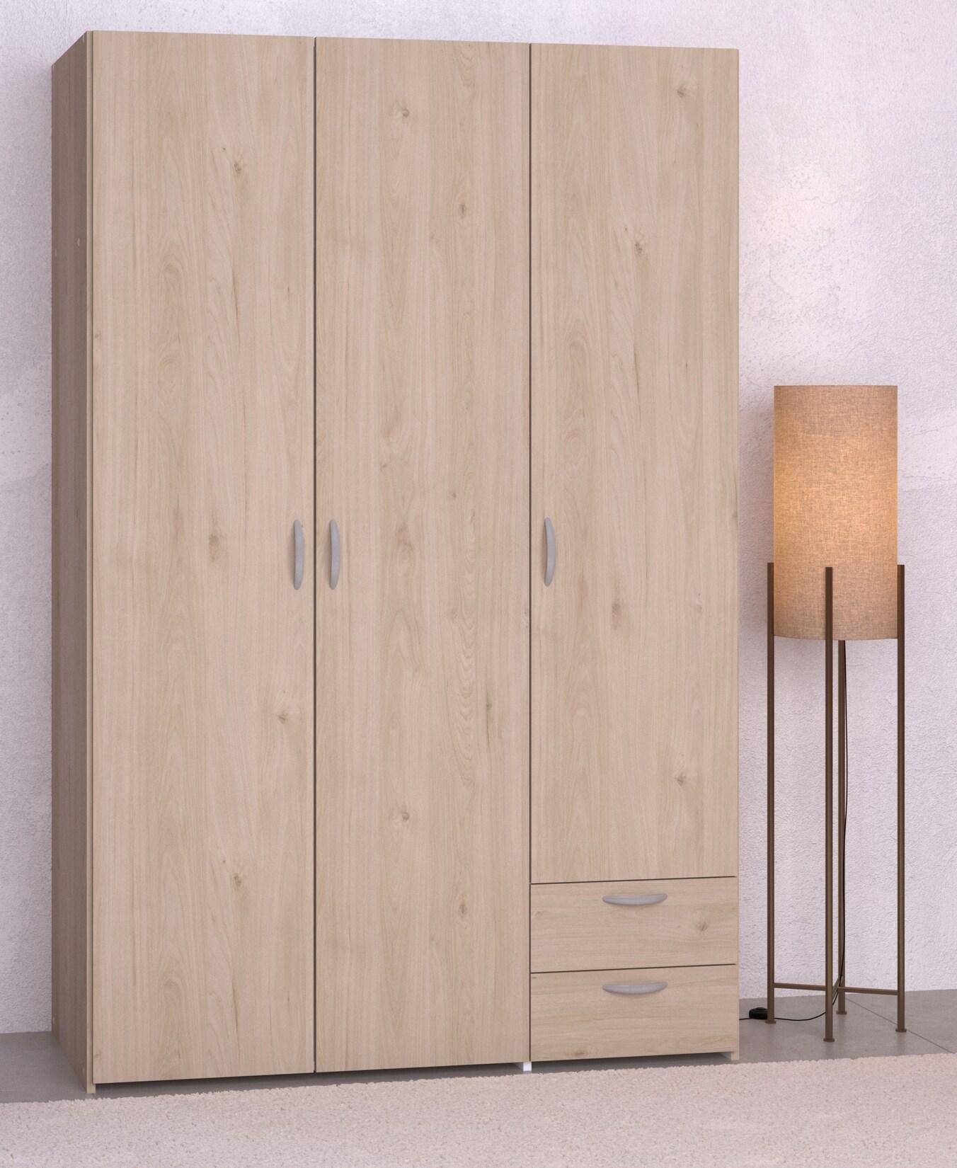 Parisot Kleiderschrank 3-türig "Daily 12" Jackson-Eiche