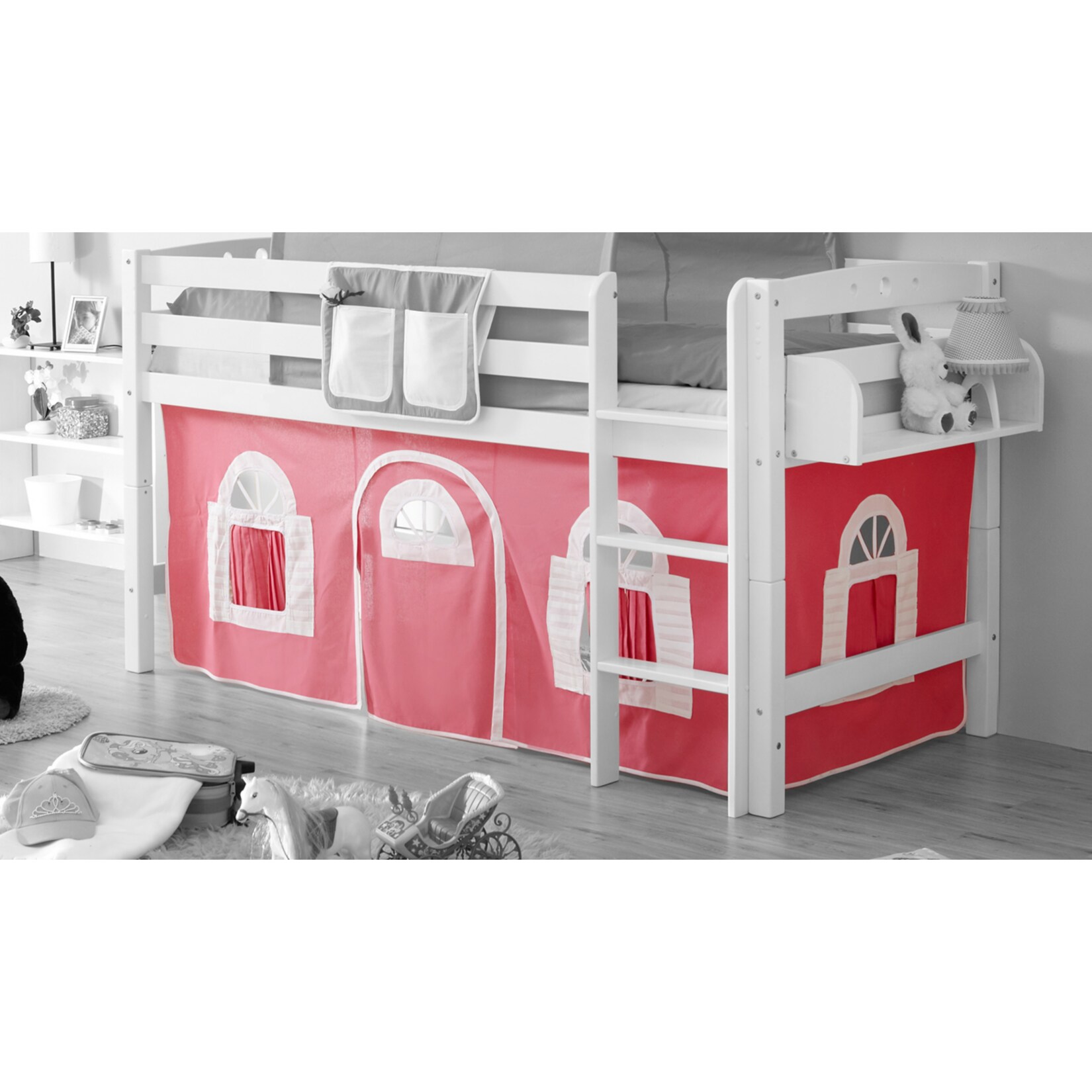 TiCAA Landhaus Vorhangstoffe f&uuml;r Hochbetten - Bild 1