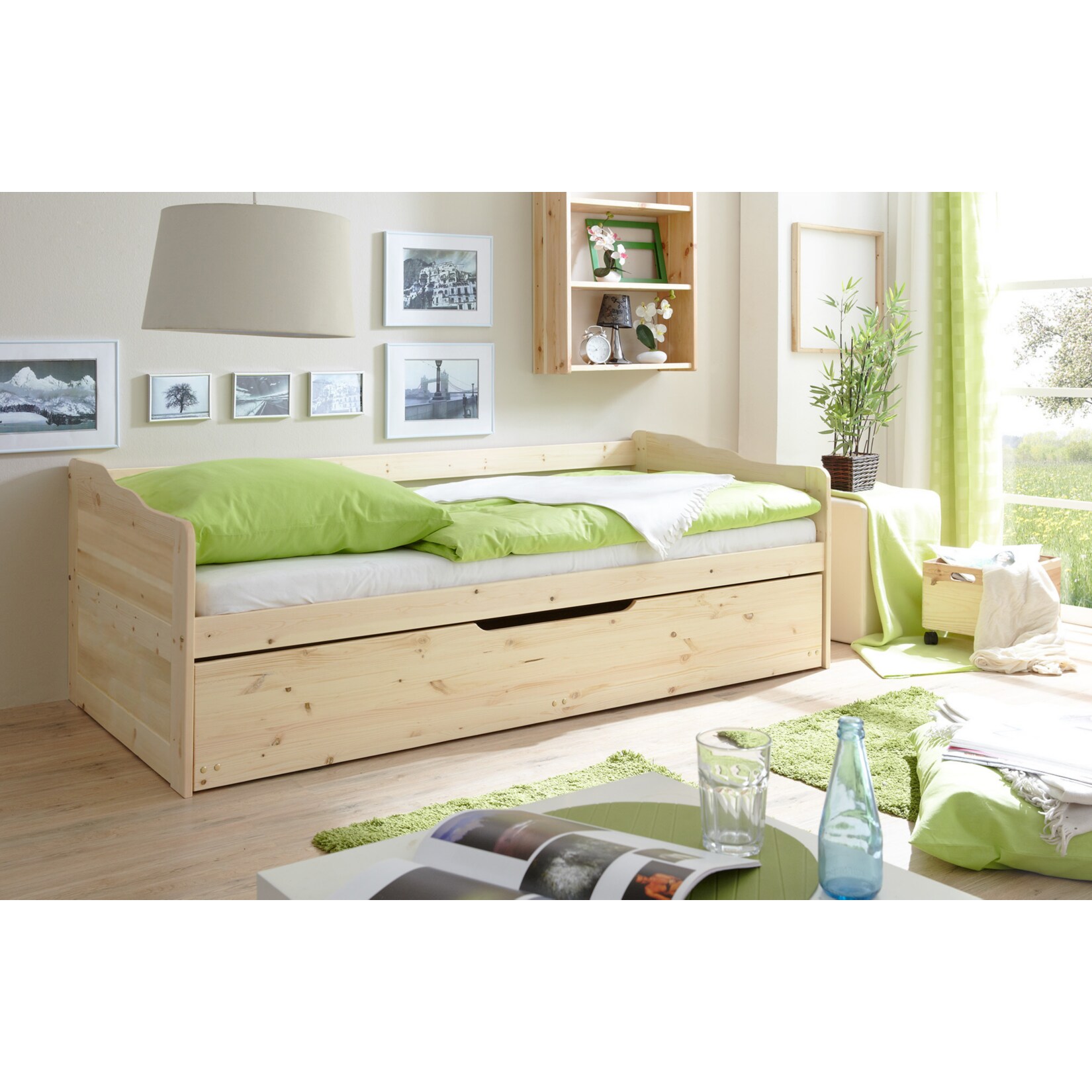 TiCAA Sofabett Marianne Kiefer Natur - Bild 1