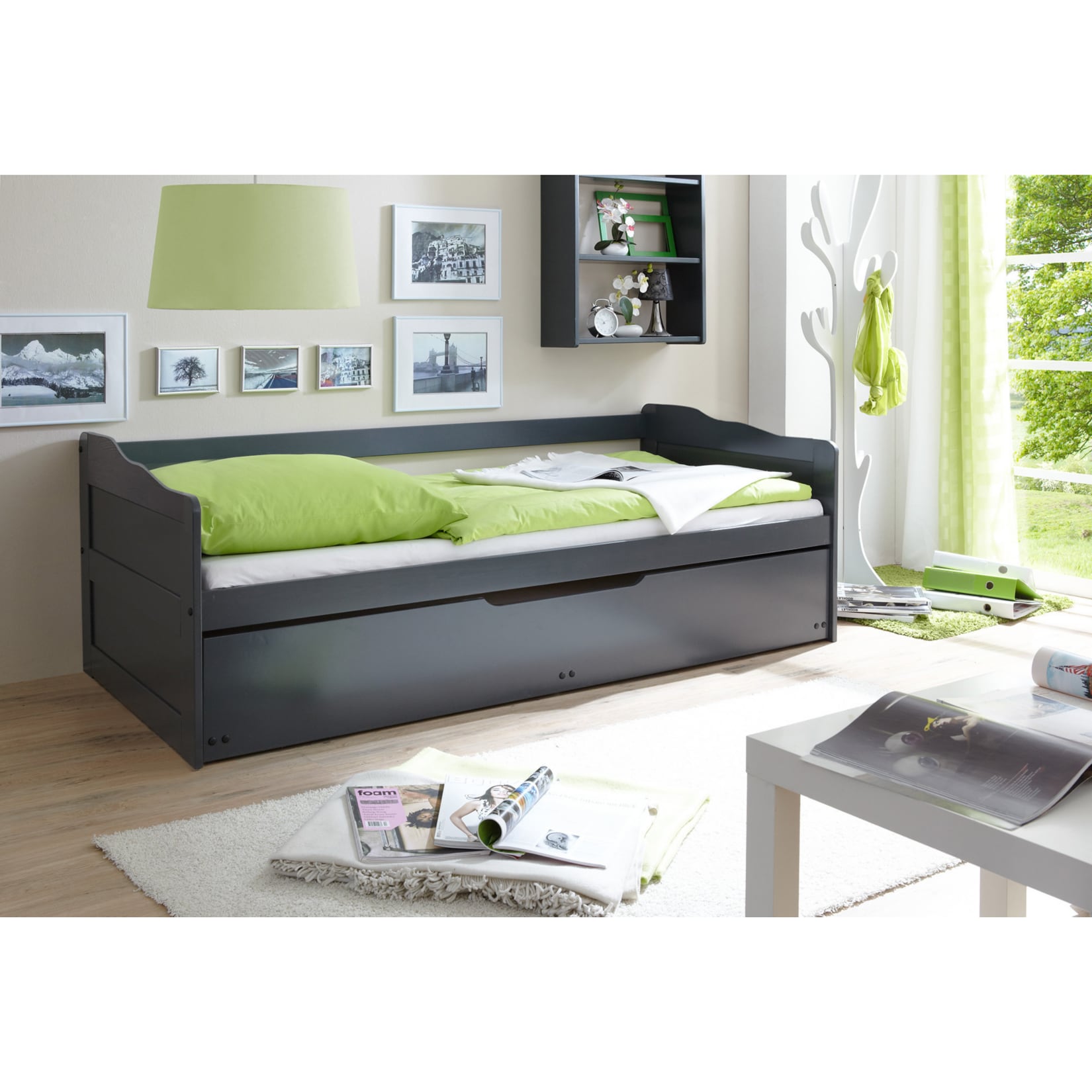 TiCAA Sofabett Marianne Kiefer Grau - Bild 1