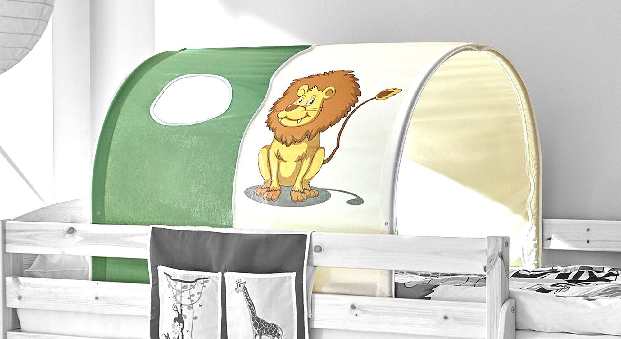 TiCAA Tunnel f&uuml;r Hoch- und Etagenbetten Baumwolle - Bild 1