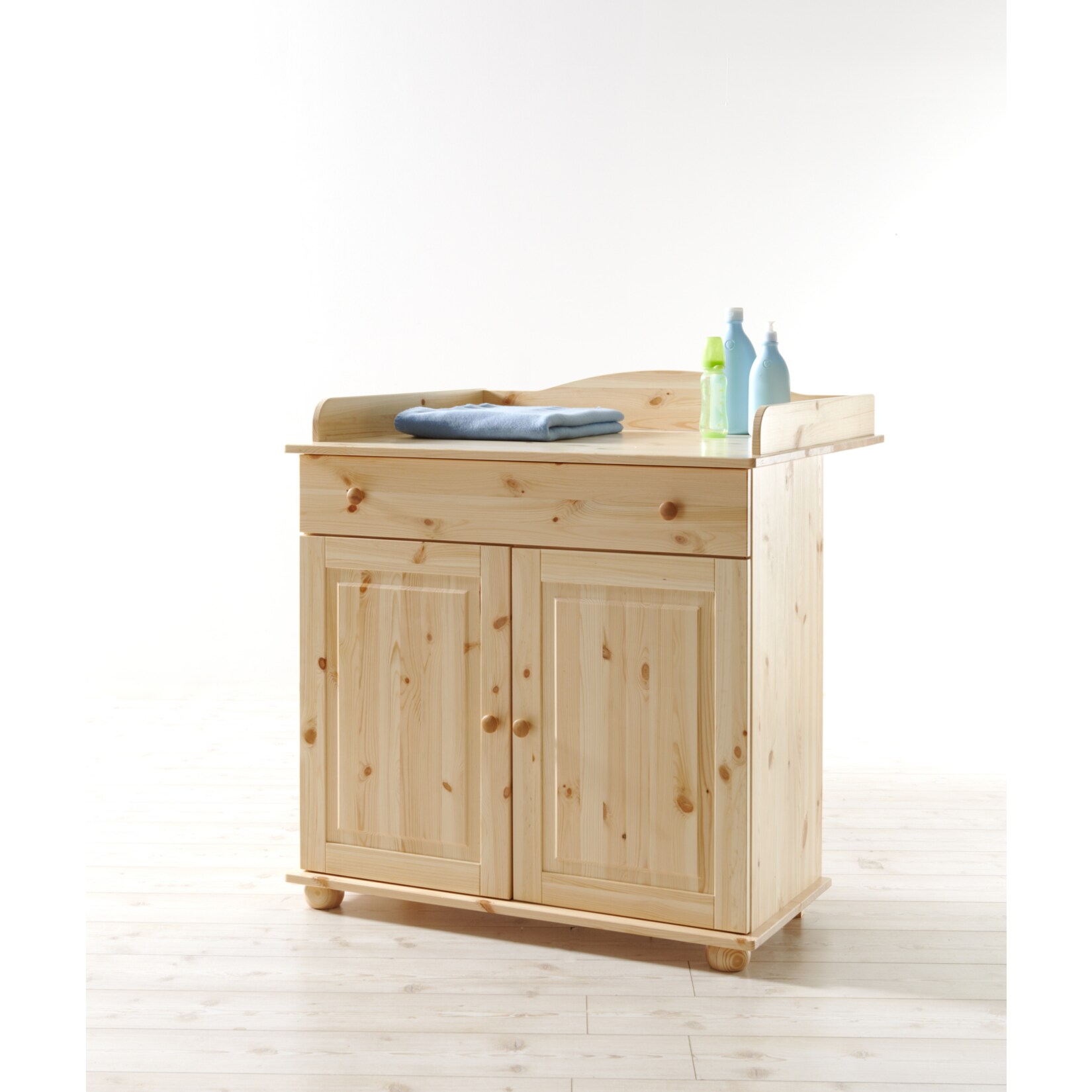 TiCAA Baby Wickelkommode Adam Kiefer Natur - Bild 1