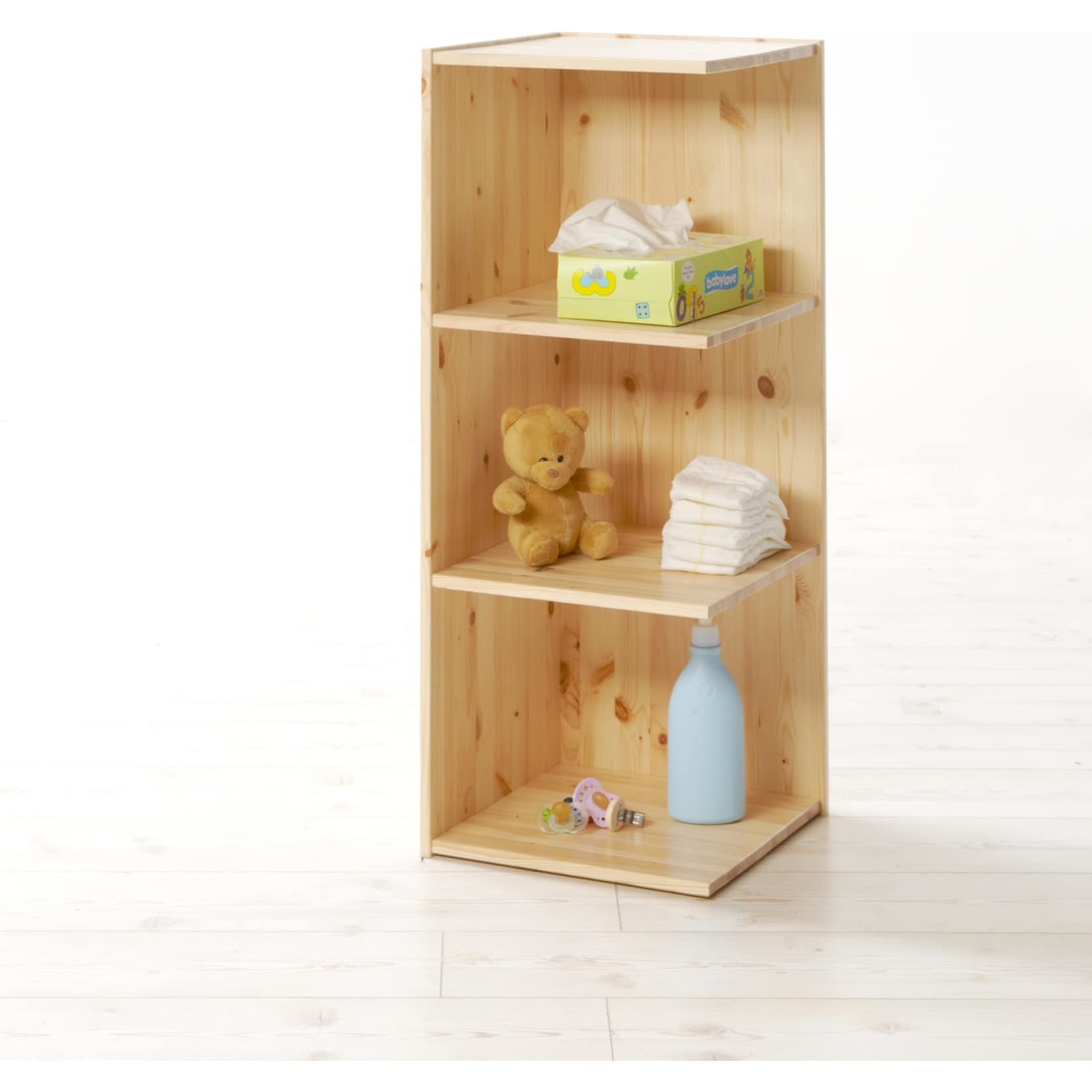 TiCAA Anstellregal f&uuml;r Wickeltisch Adam Moritz Natur - Bild 1