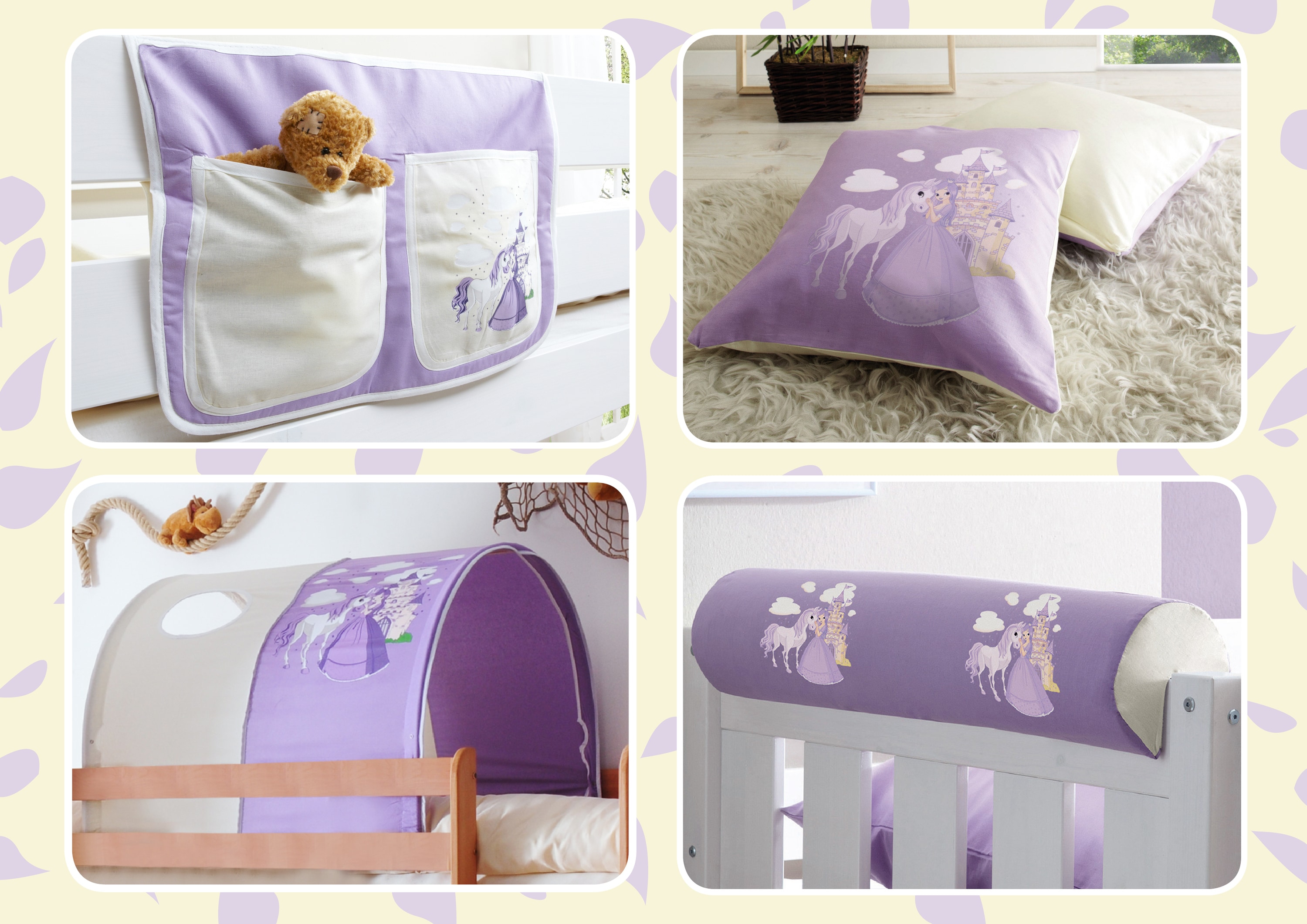 TiCAA Kinder Hochbett Zubeh&ouml;r Set 4-teilig - Bild 1