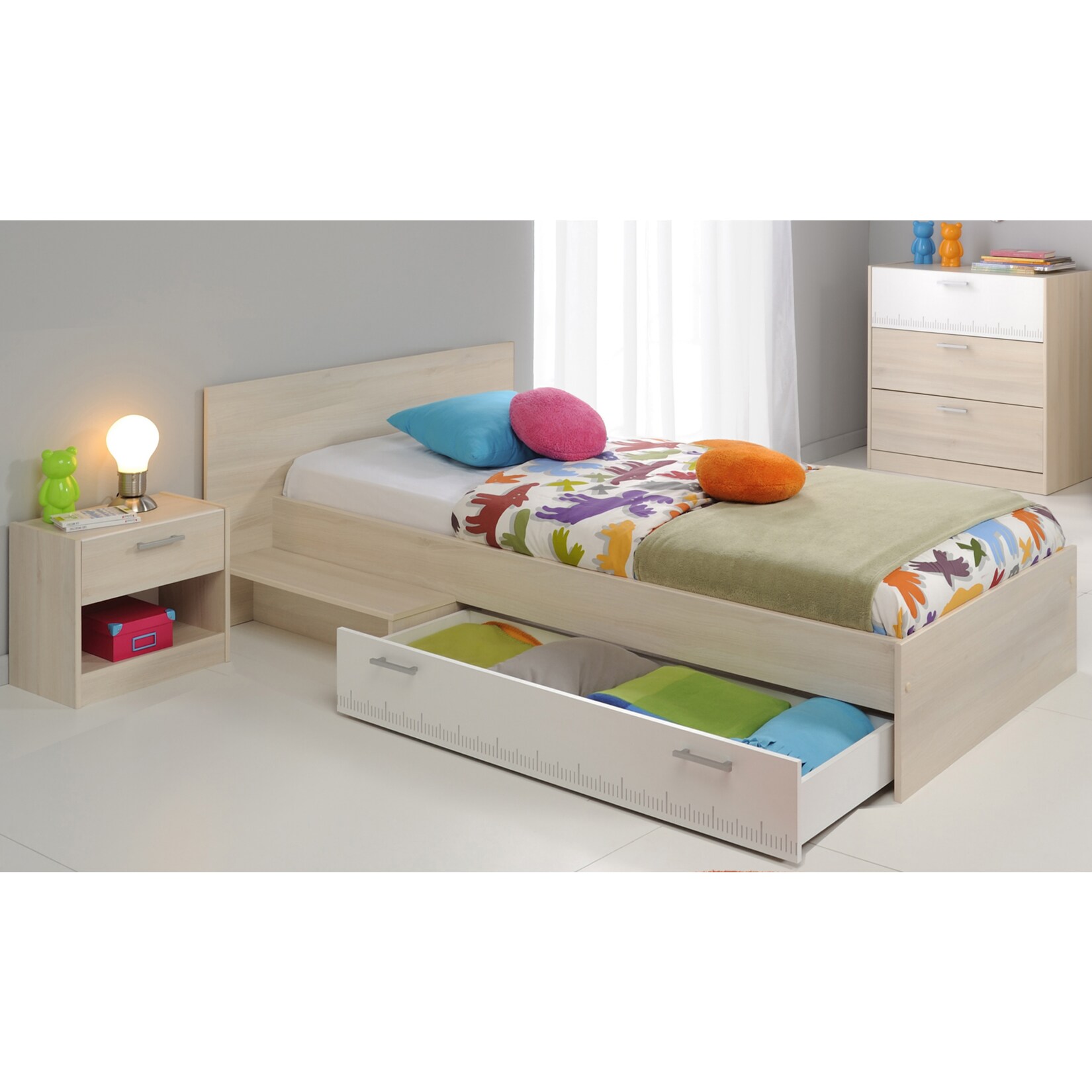 Parisot Kinder- und Jugendzimmer 3-tlg. „Charly 13“ Akazie-Weiß | 04251105908388