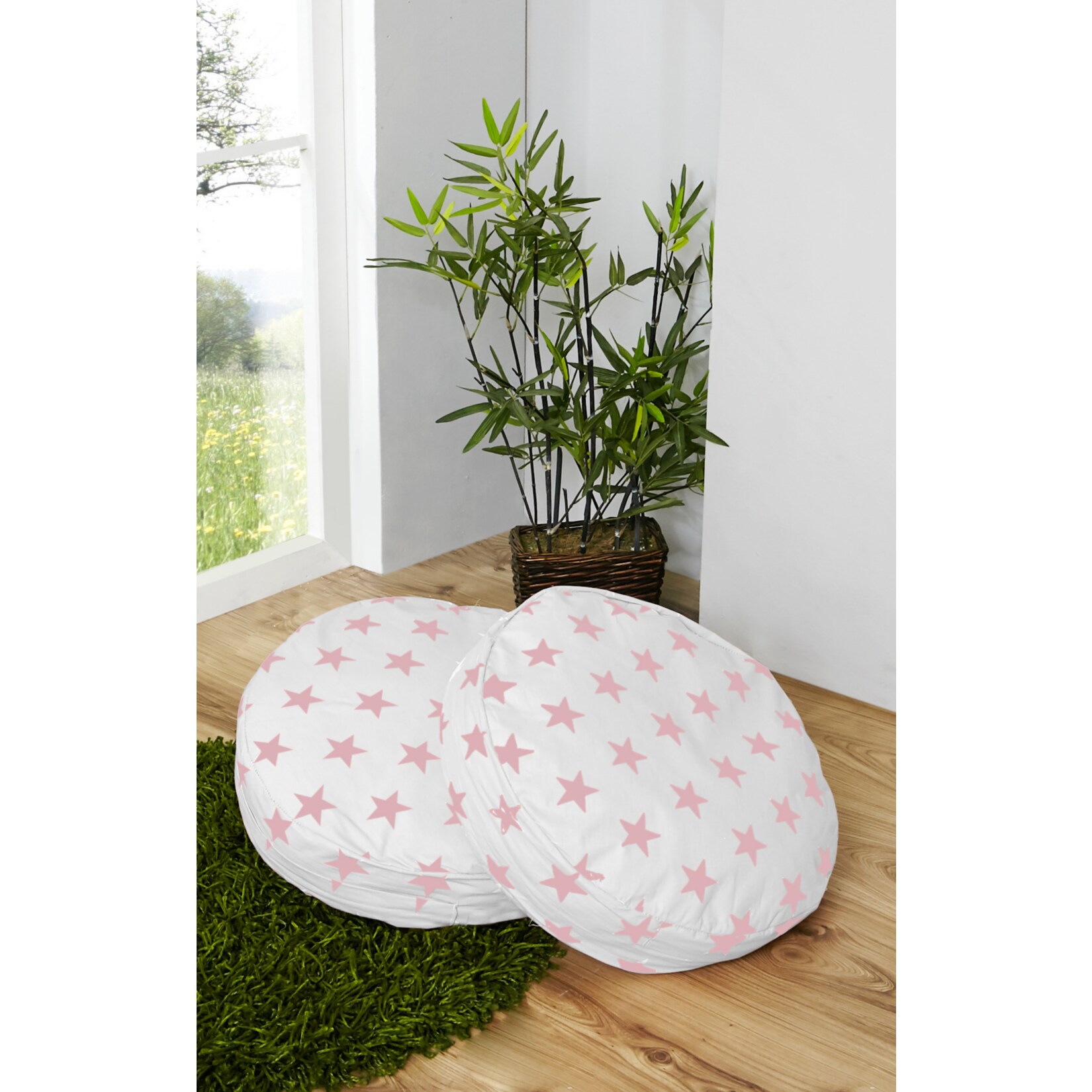 TiCAA Rundes Kissen-Set f&uuml;r Kinderzimmer 2-teilig - Bild 1