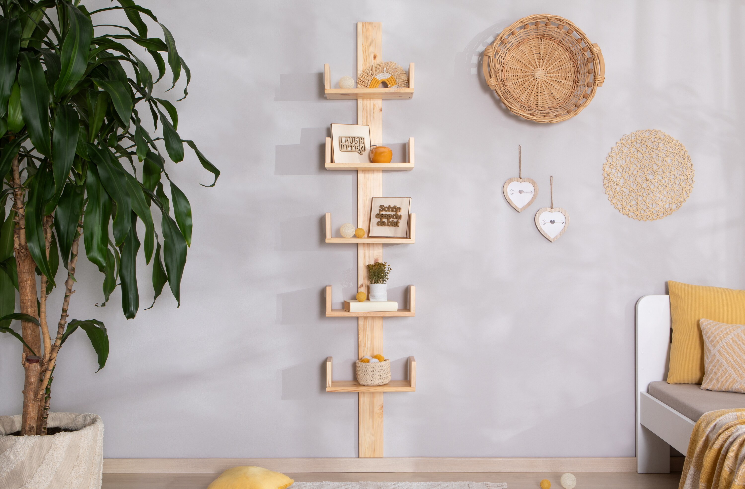 TiCAA Mehrzweckregal Pepe Kiefer Massiv - Bild 1