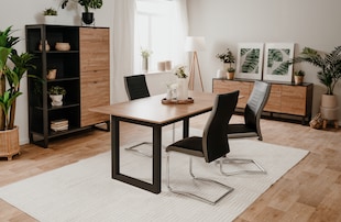4er-Set Tischbein MCW-H35, für Schreibtisch Esstischfuß, klappbar  Drehmechanismus höhenverstellbar 70-110cm ~ weiß online kaufen bei Netto