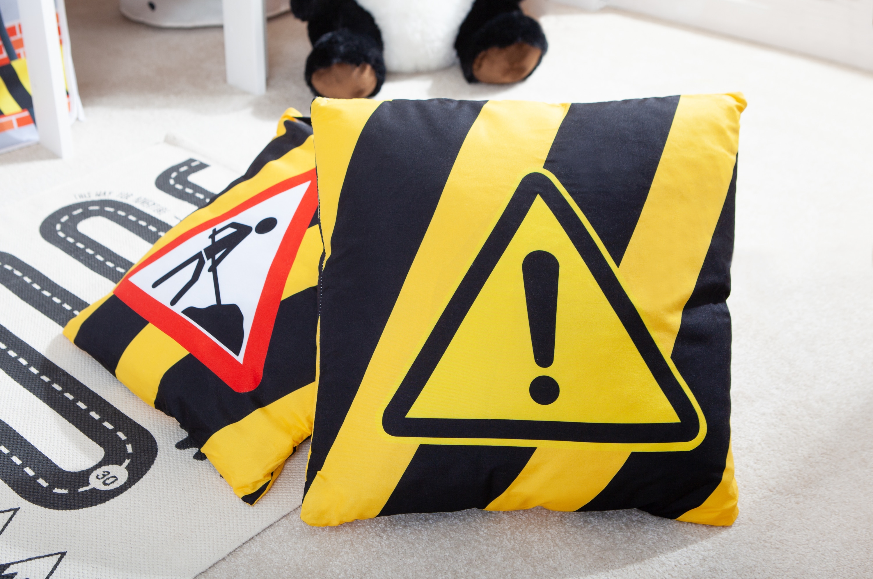 TiCAA Kinder Kissen-Set "Oskars Baustelle" - Bild 1