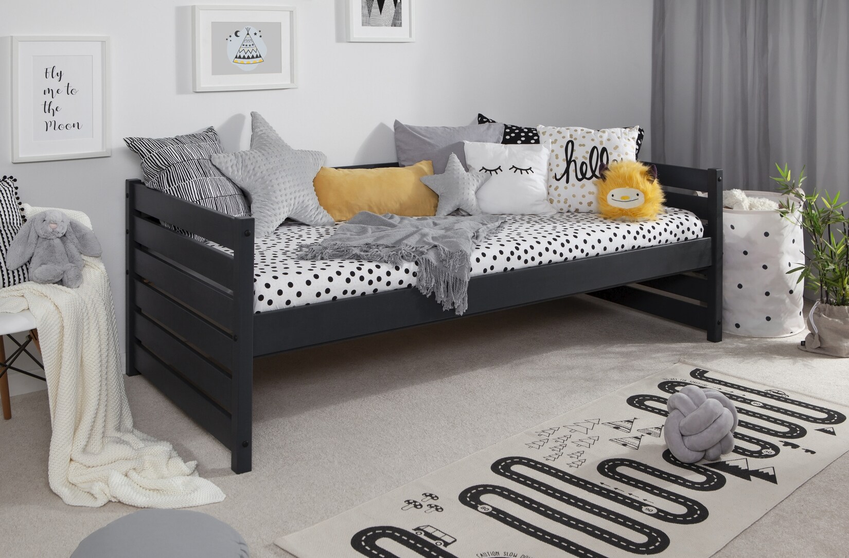 TiCAA Sofabett Naomi 90×200, Kiefer massiv | 04251105962939