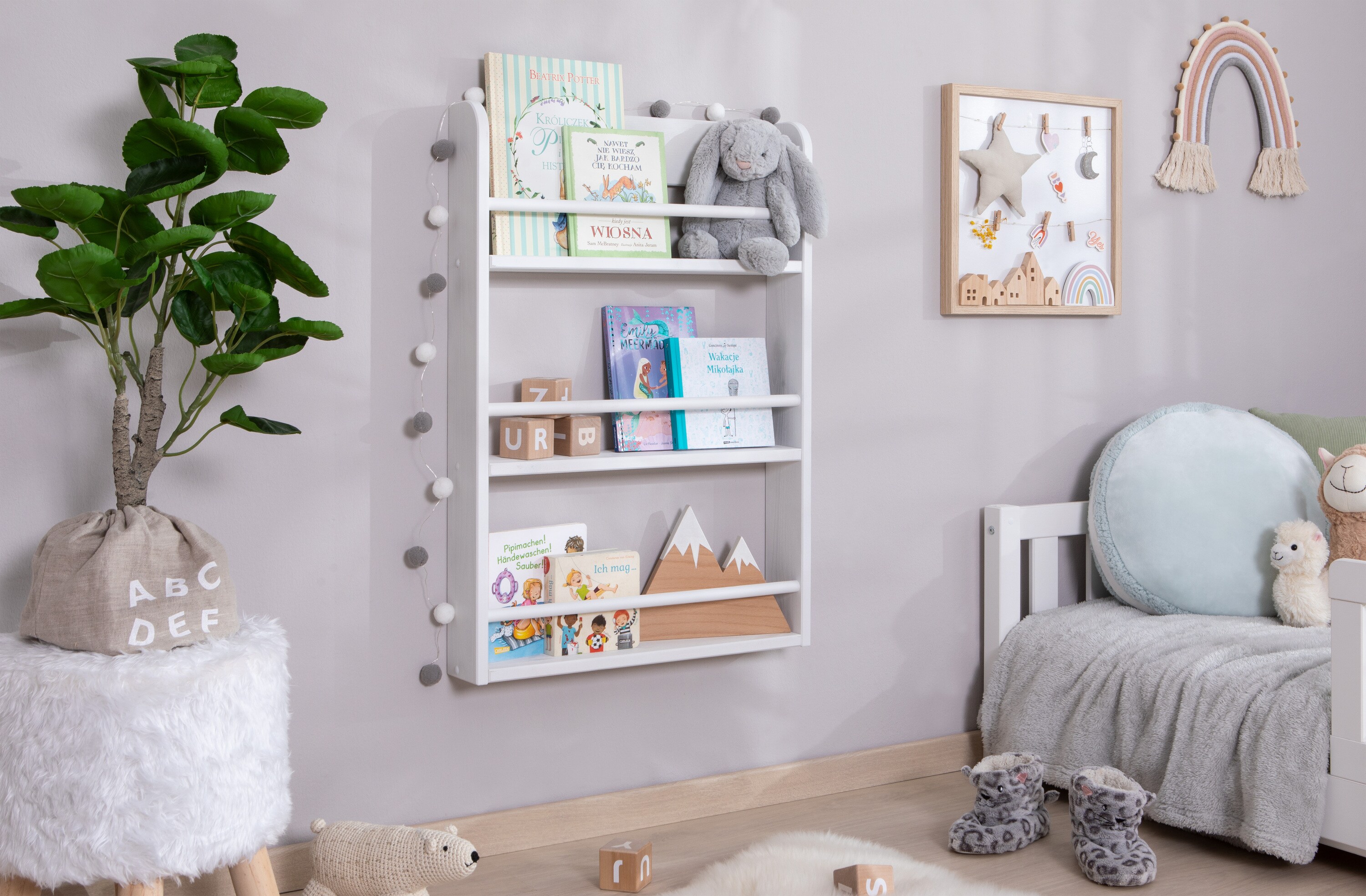 TiCAA Kinder B&uuml;cherregal Toni 55x80 & 60x130 - Bild 1