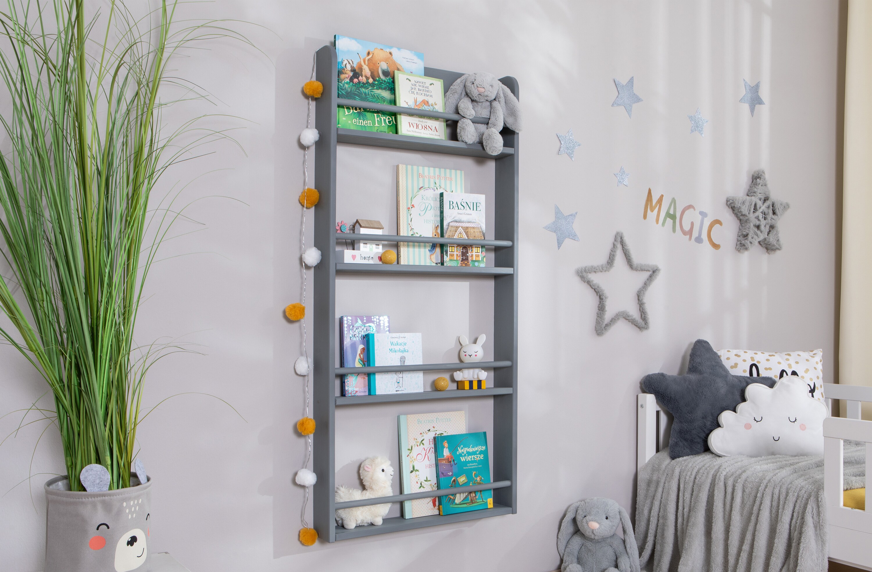 TiCAA Kinder B&uuml;cherregal Toni 55x80 & 60x130 - Bild 1