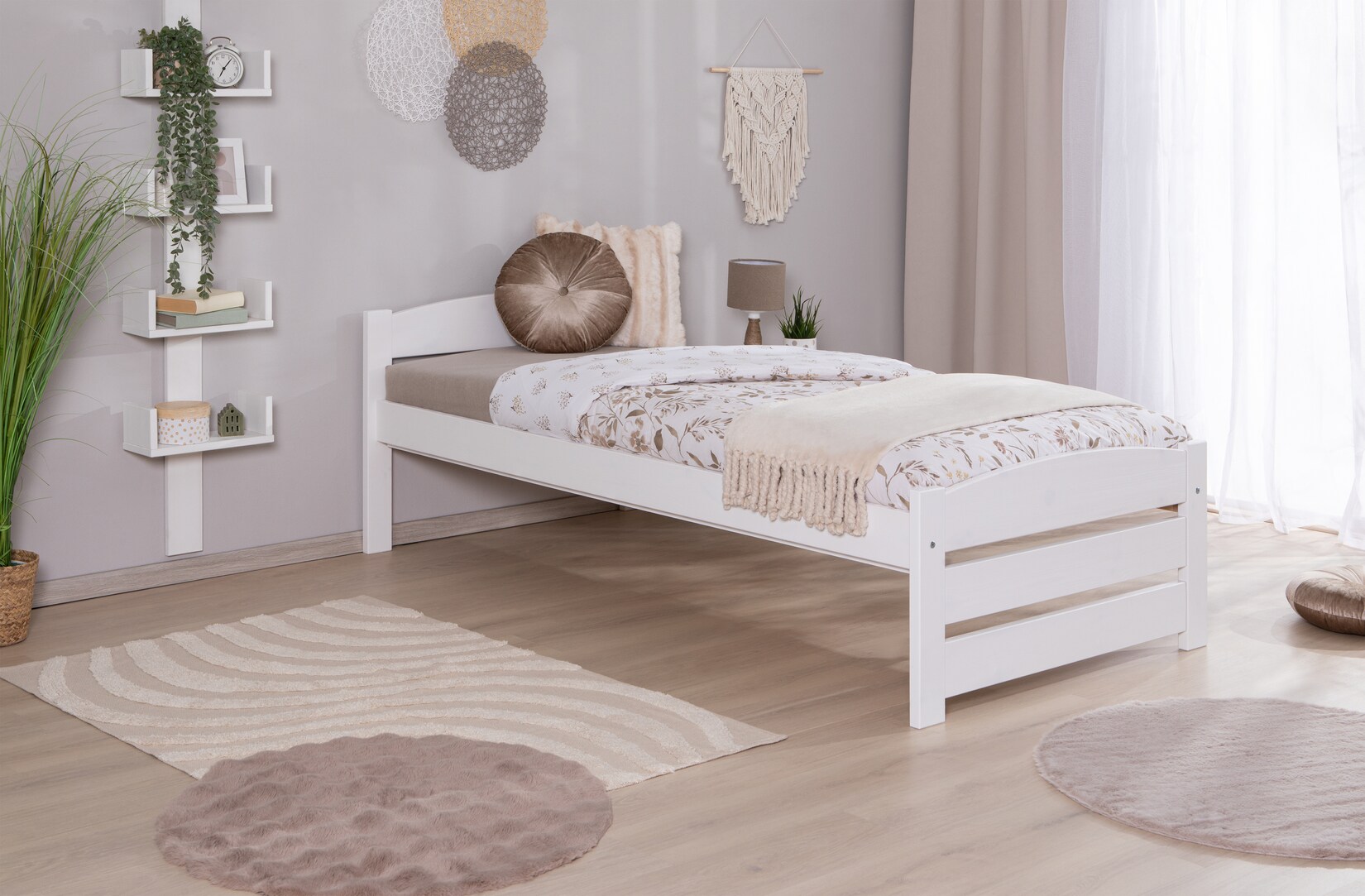 TiCAA Stauraumbett Seniorenbett „Loni“, Funktionsbett