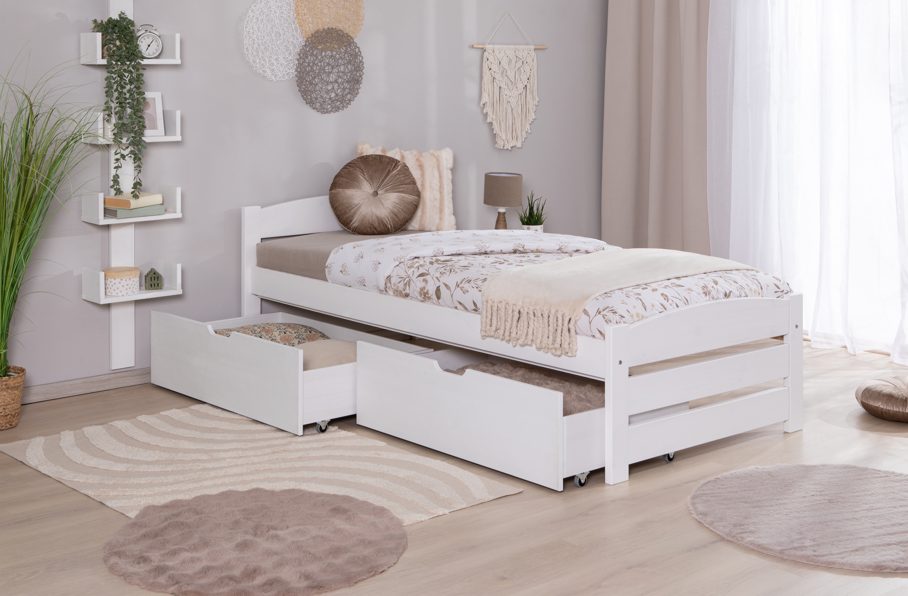 TiCAA Stauraumbett Seniorenbett &bdquo;Loni&ldquo;,  Funktionsbett, Seniorenzimmer - Bild 1