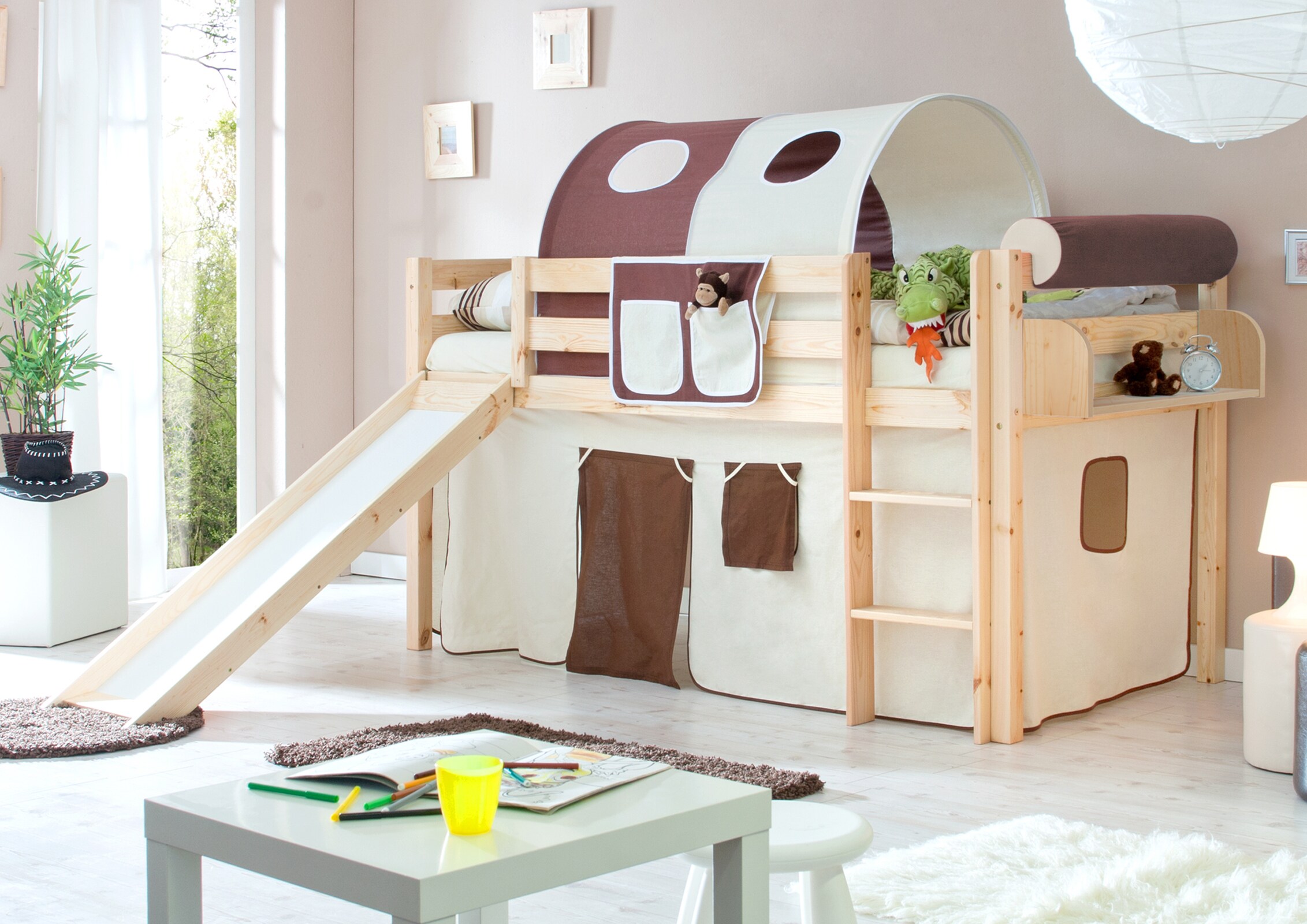 TiCAA Rutschbett "Manuel" Kiefer Natur Classic - Bild 1