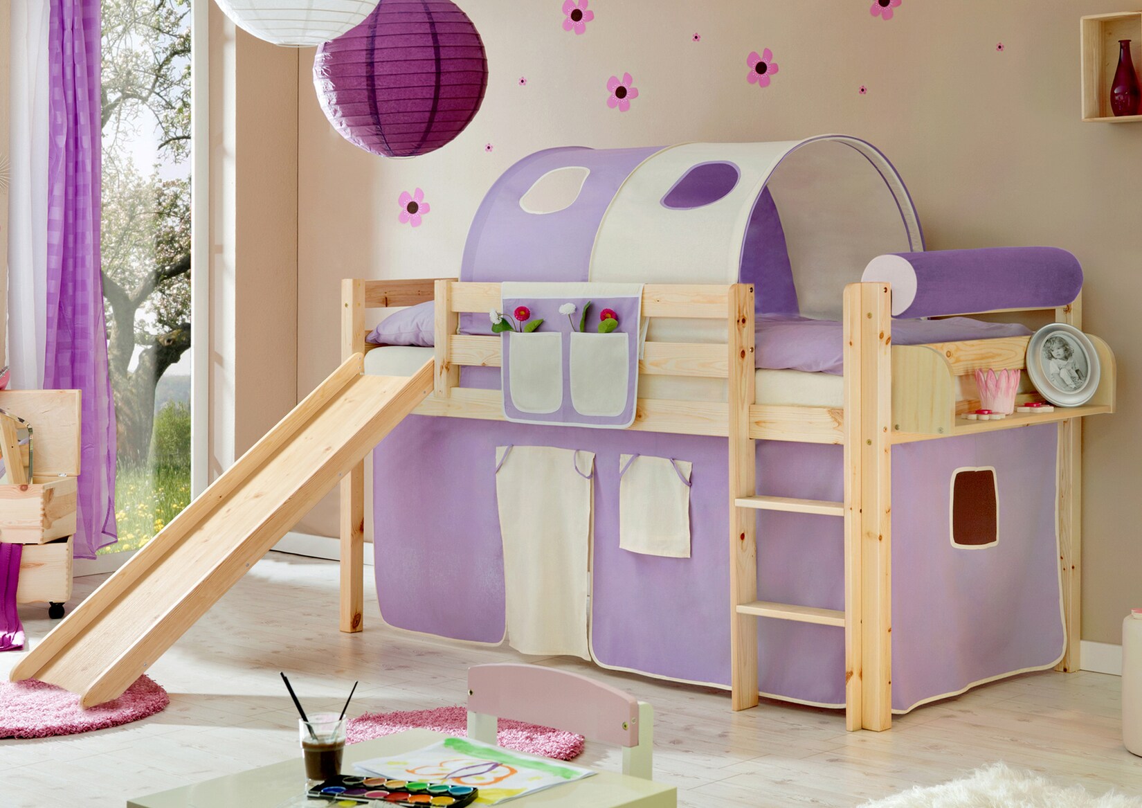 TiCAA Rutschbett „Manuel“ Kiefer Natur Classic | 04250393837998