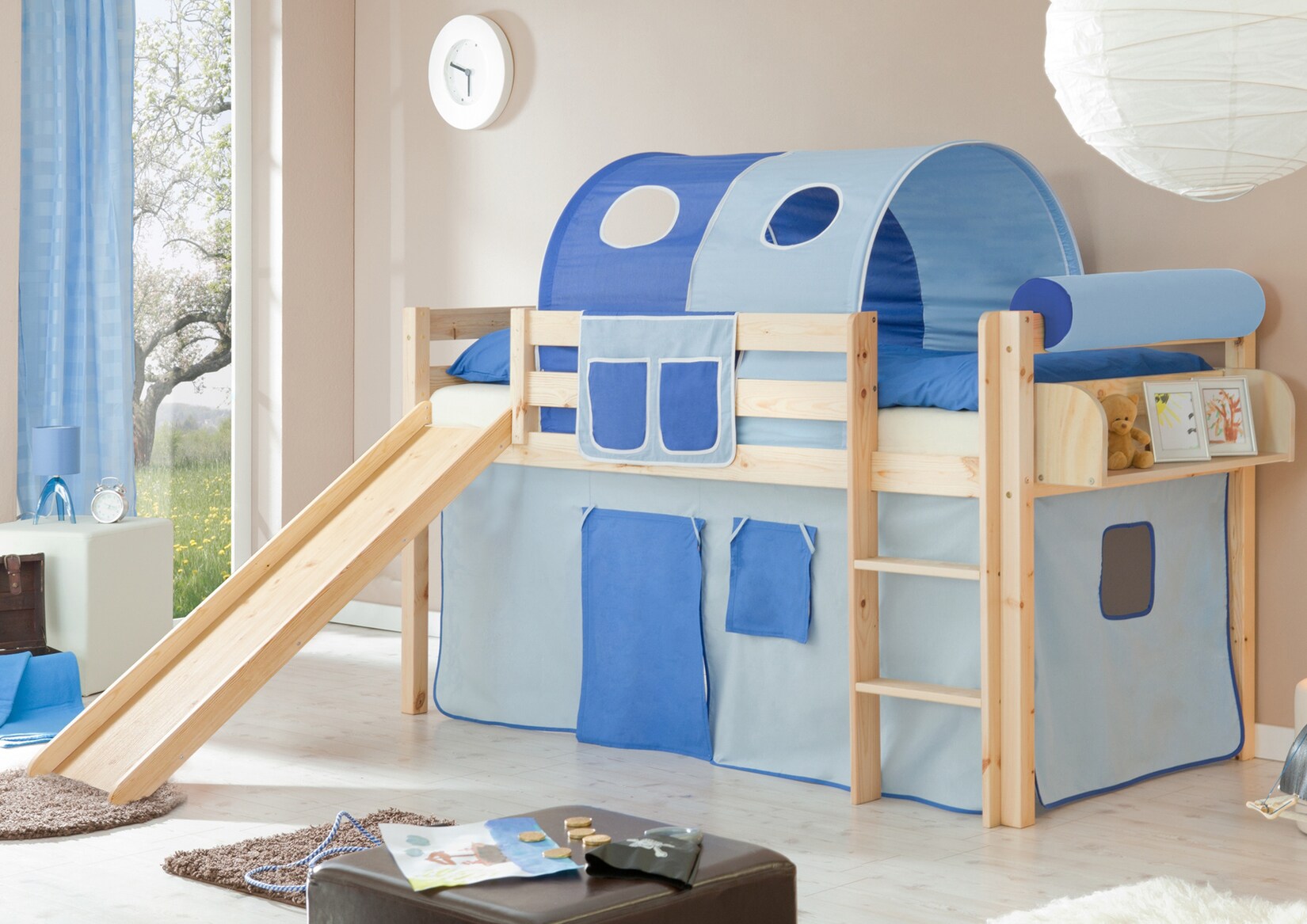 TiCAA Rutschbett „Manuel“ Kiefer Natur Classic | 04250393838001