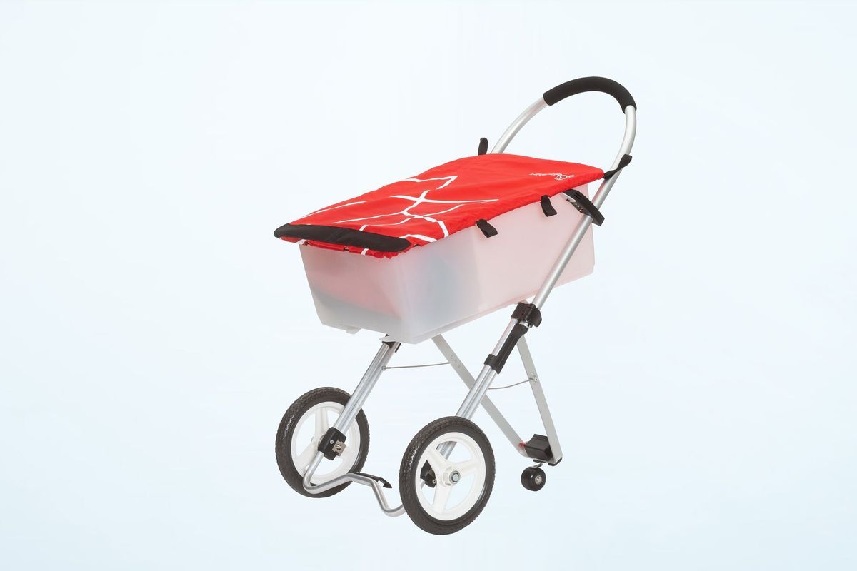 Trolley Max - Einkaufswagen rot/weiss - Bild 1