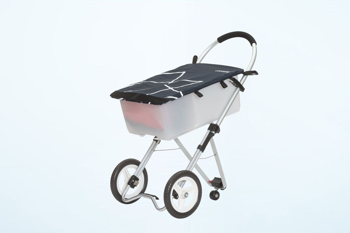 Trolley Max – Einkaufswagen marine/weiss | 07612917108316