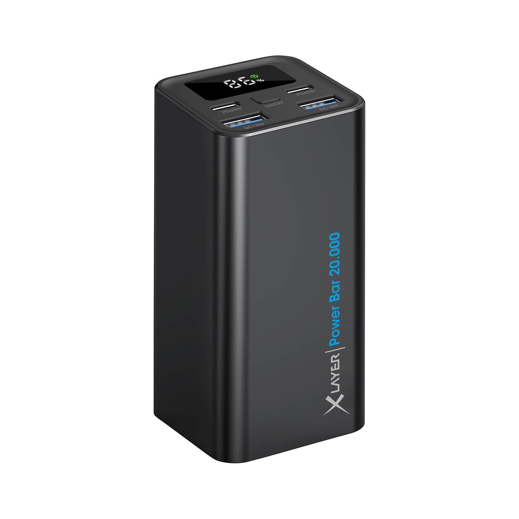 Xlayer Powerbar 65W Powerbank I 20000mah I PD USB C Schnellladen I Ladegerät